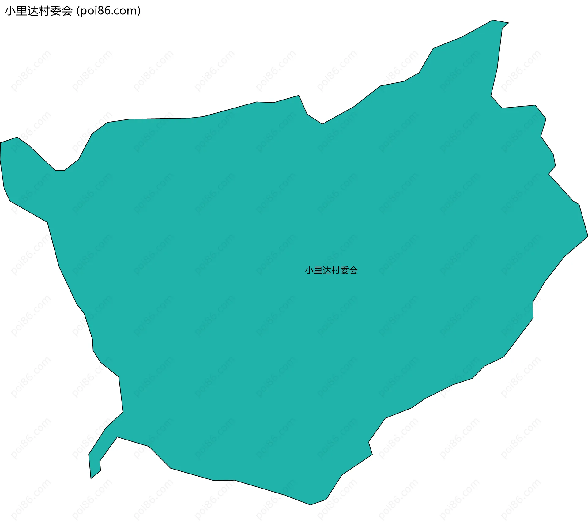 小里达村委会边界地图