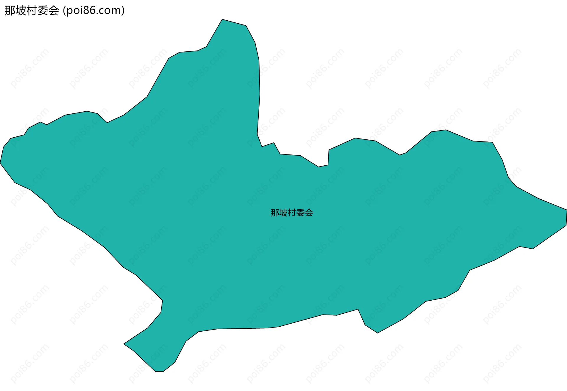 那坡村委会边界地图