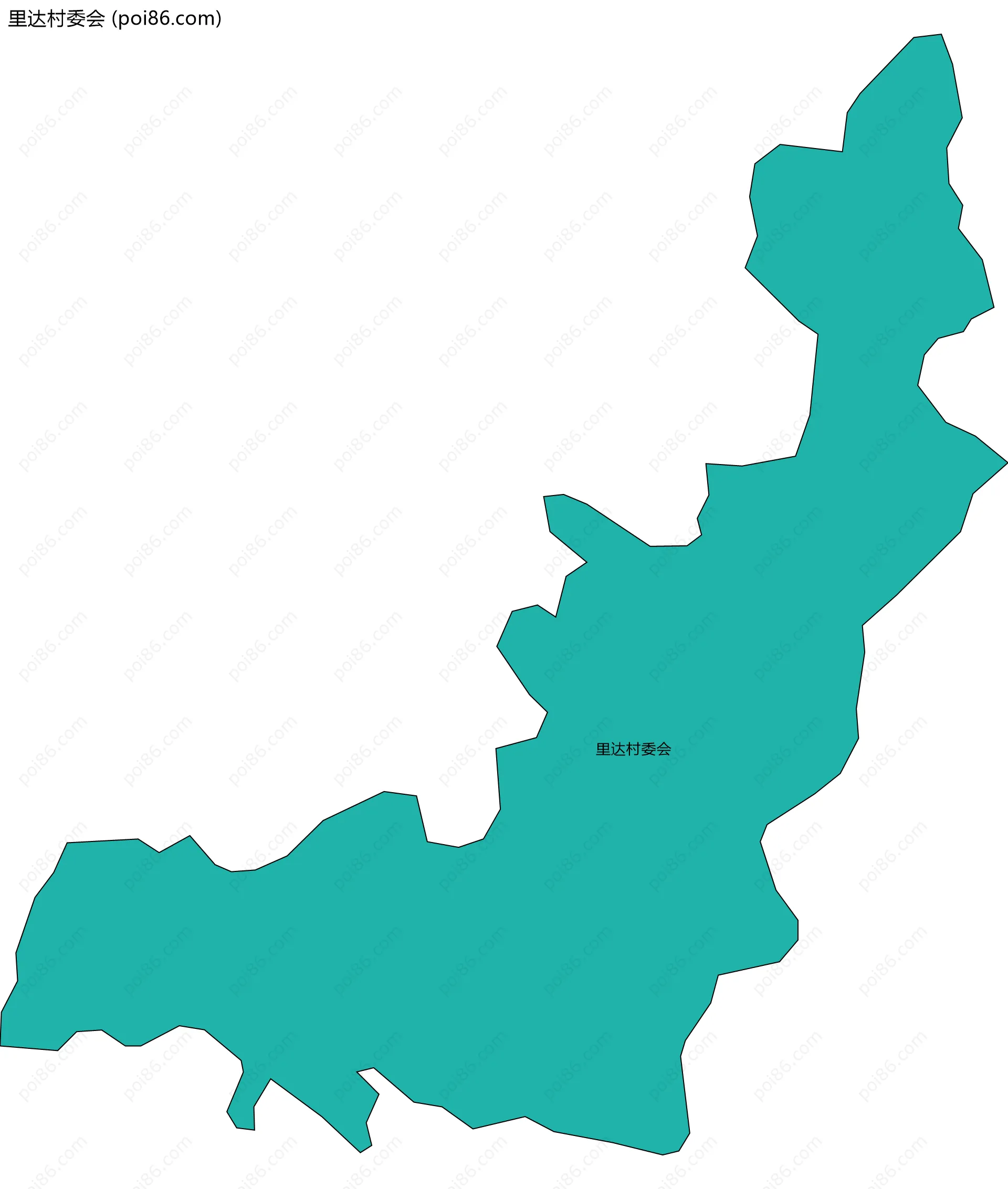 里达村委会边界地图