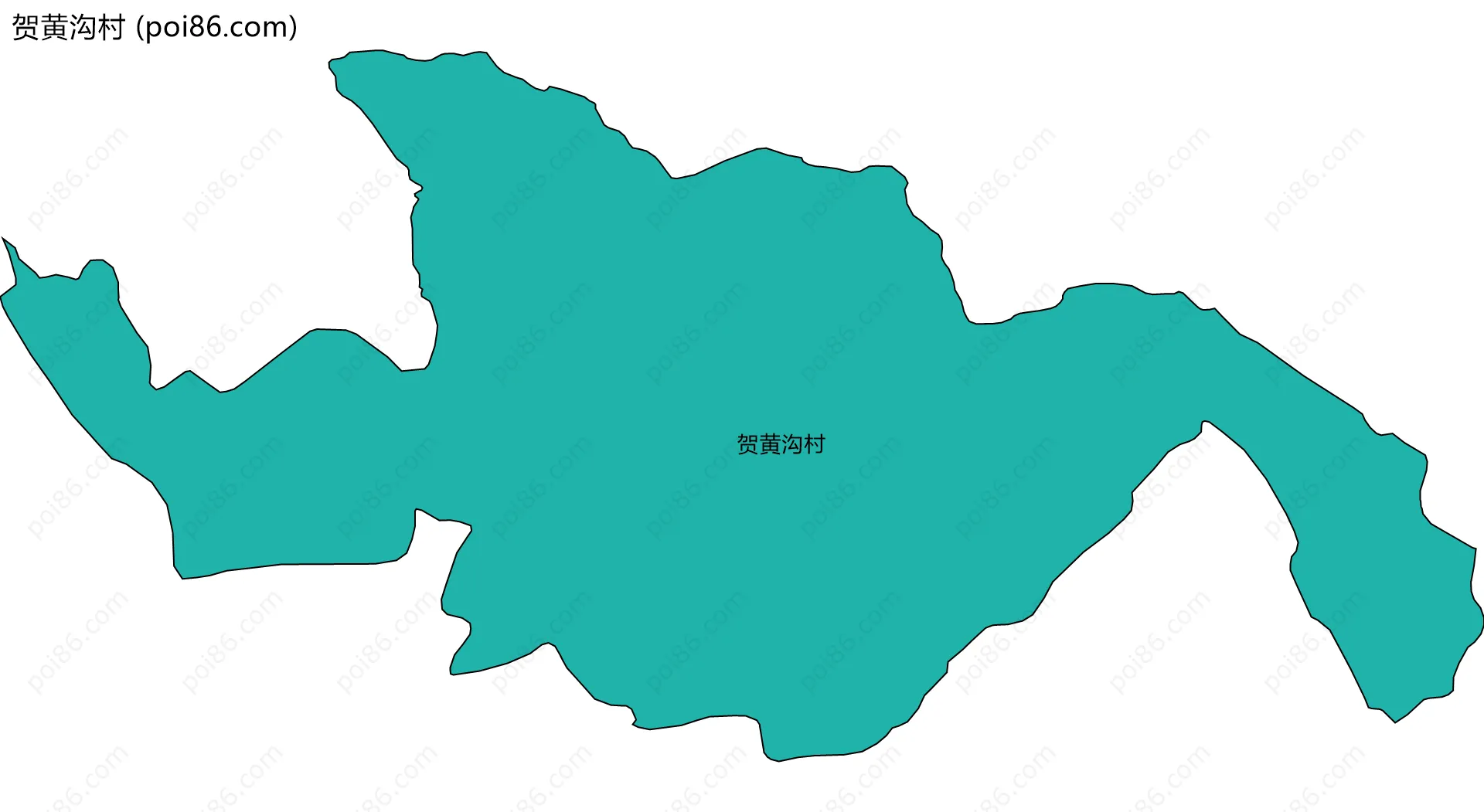 贺黄沟村边界地图