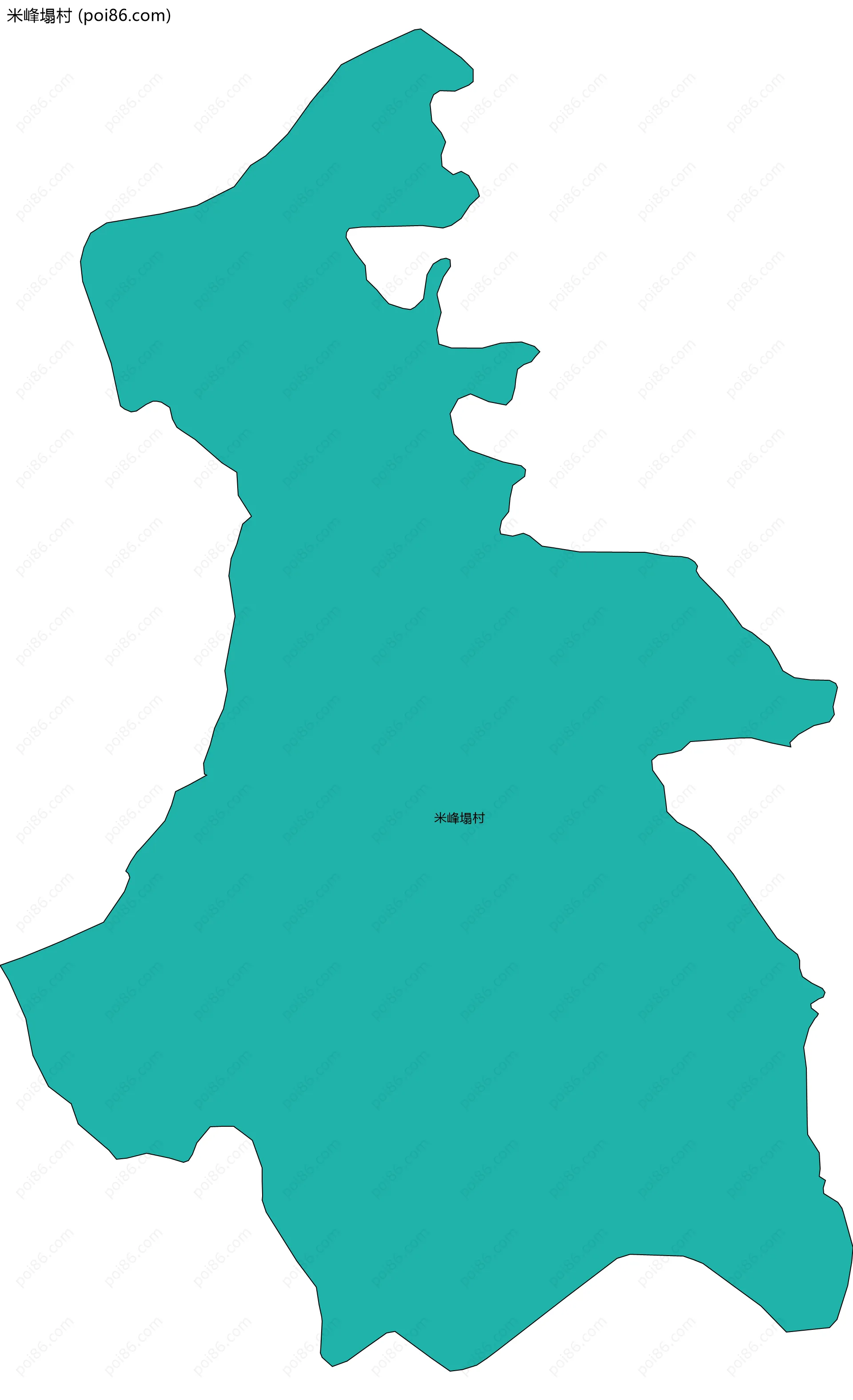 米峰塌村边界地图