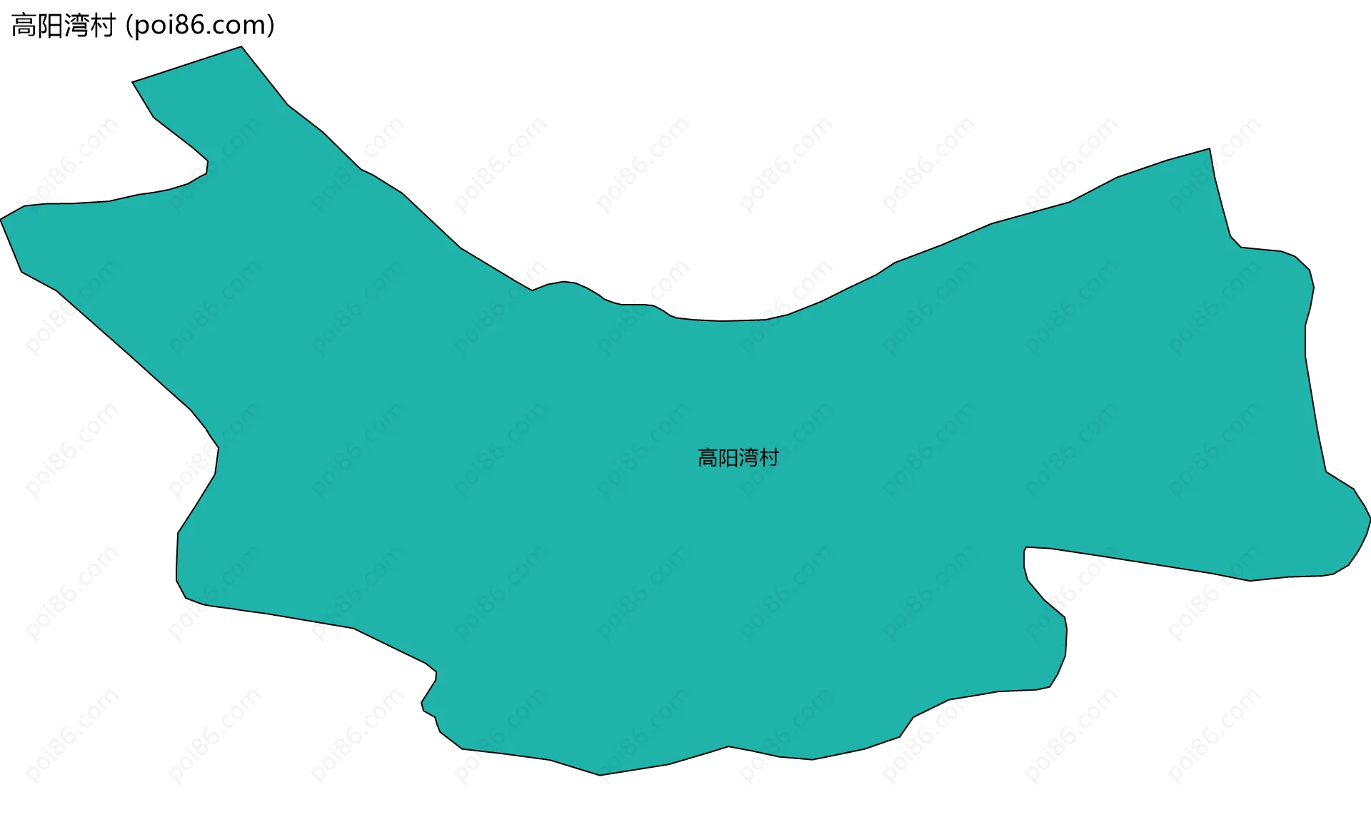 高阳湾村边界地图