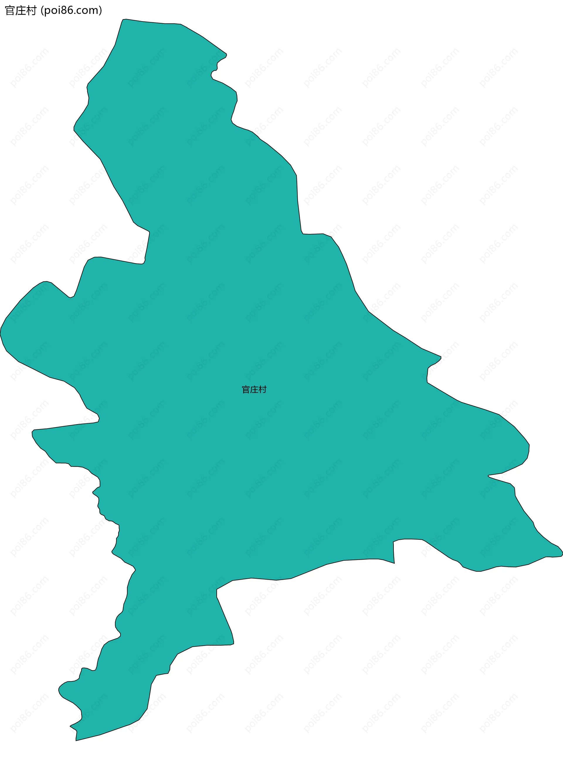 官庄村边界地图