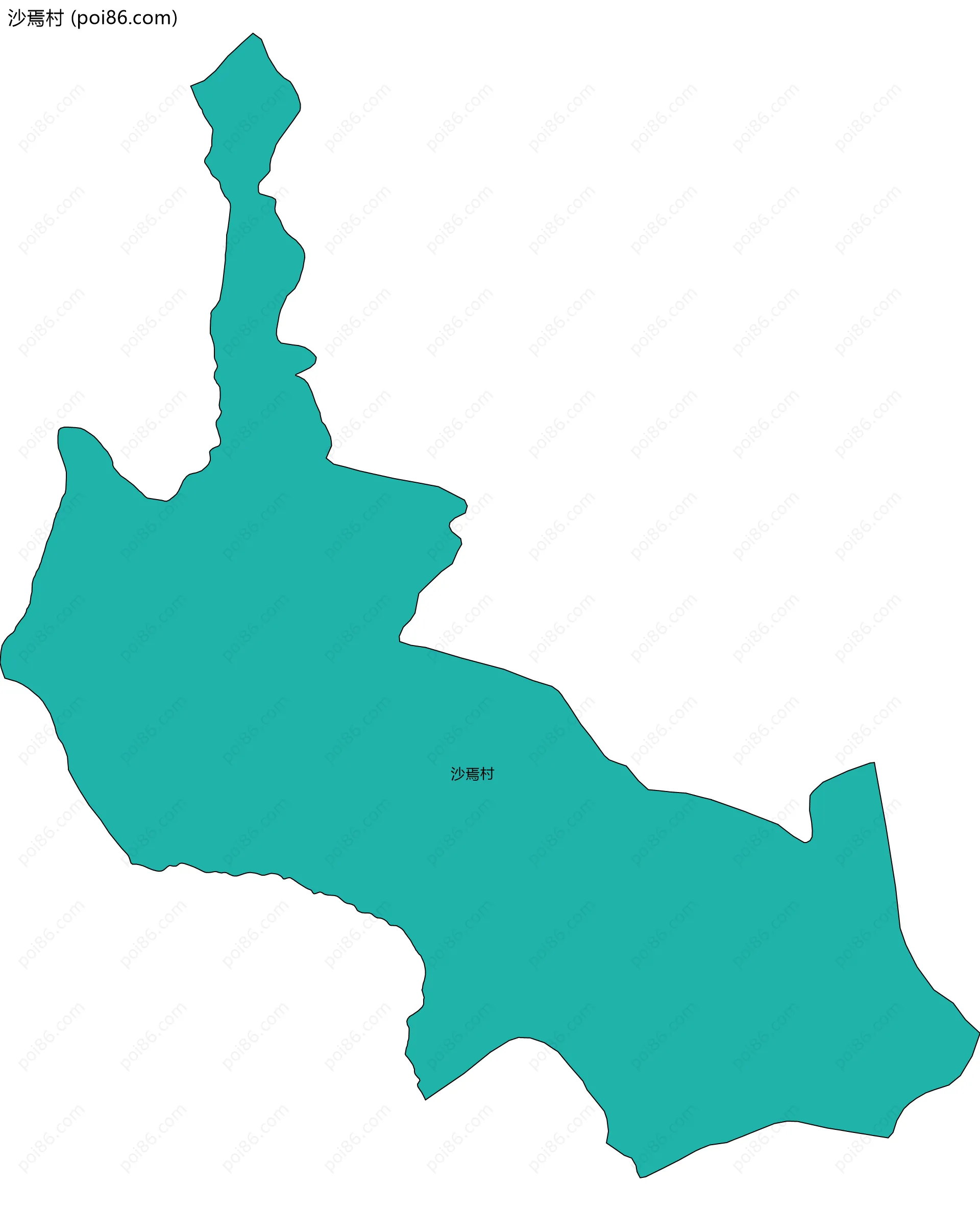 沙焉村边界地图