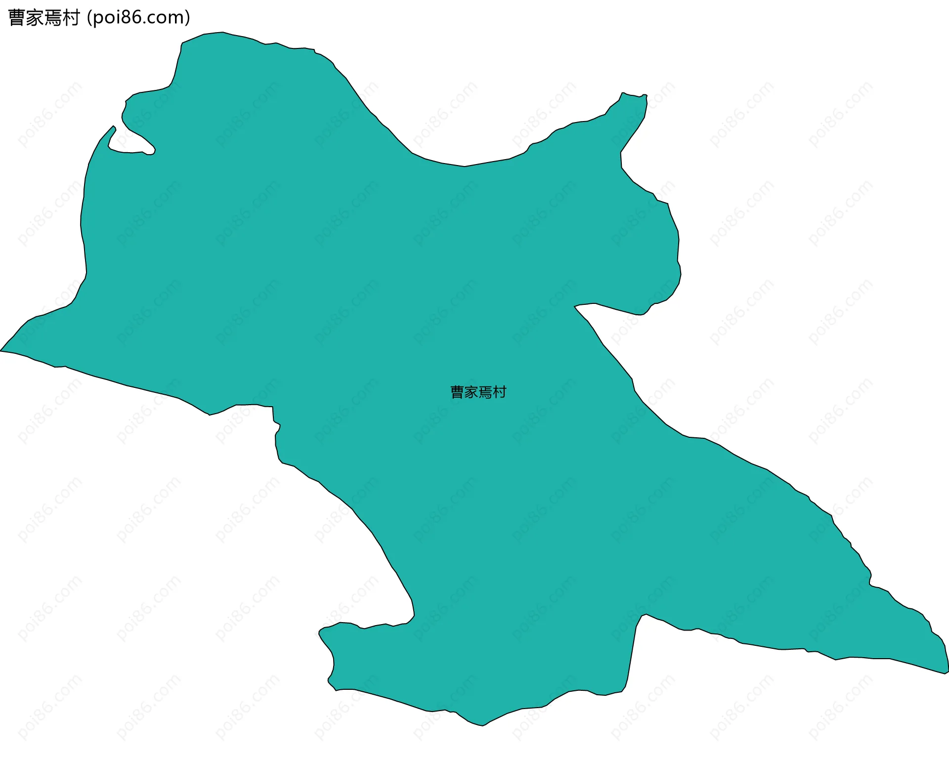 曹家焉村边界地图