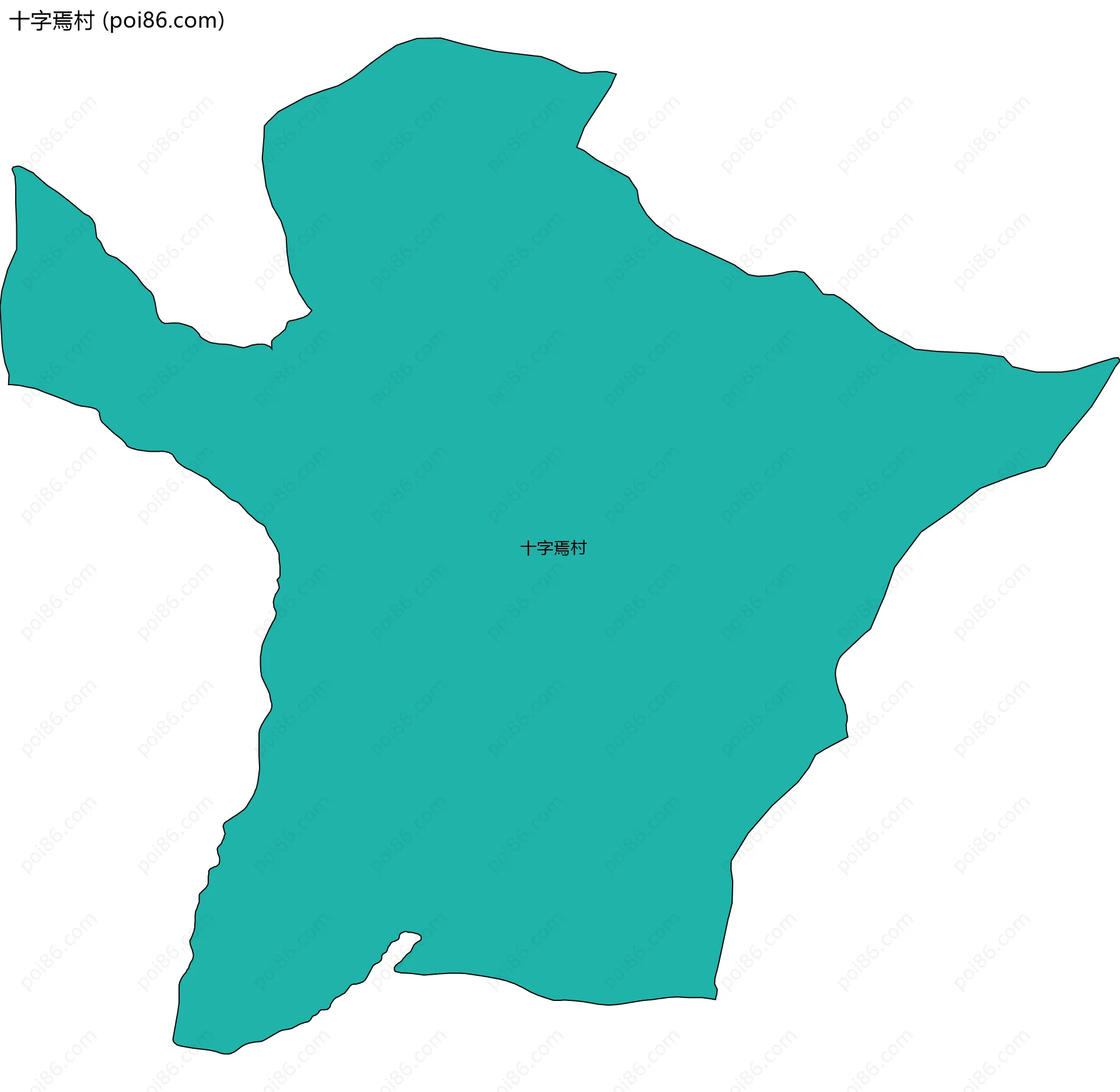 十字焉村边界地图
