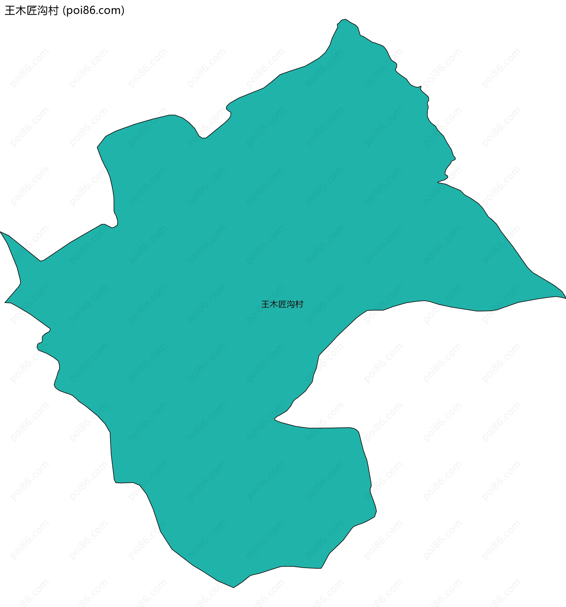 王木匠沟村边界地图