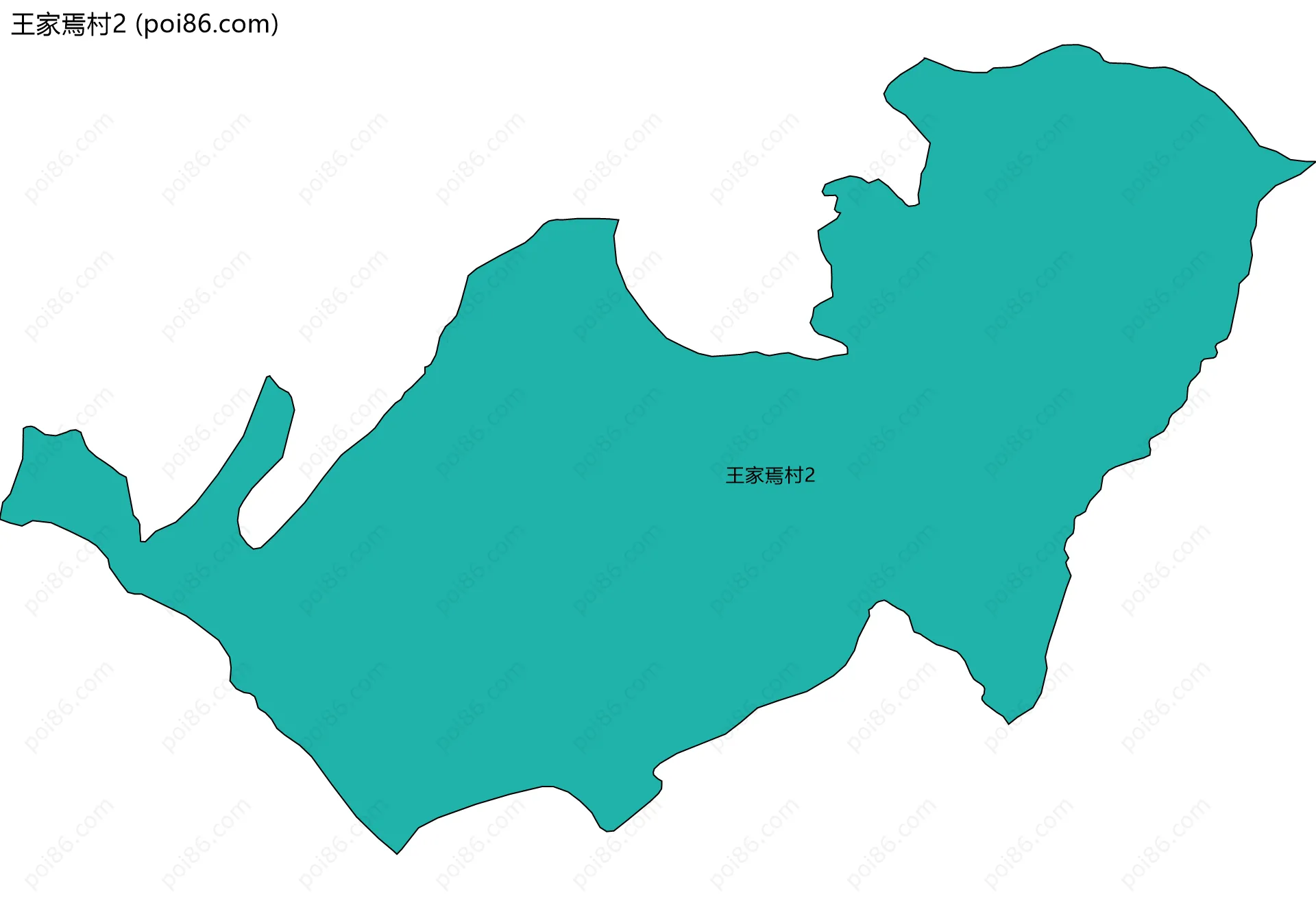 王家焉村2边界地图