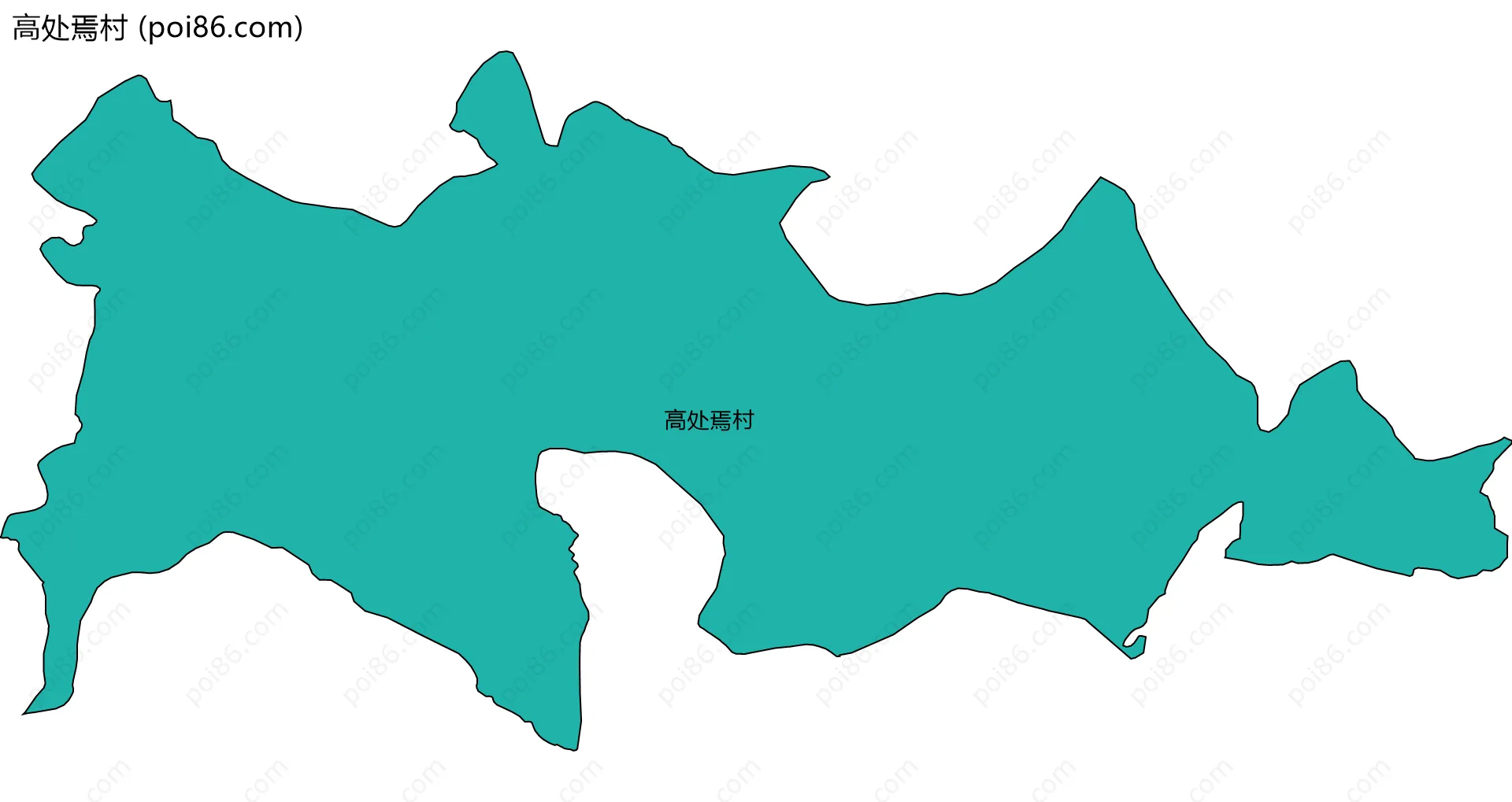 高处焉村边界地图