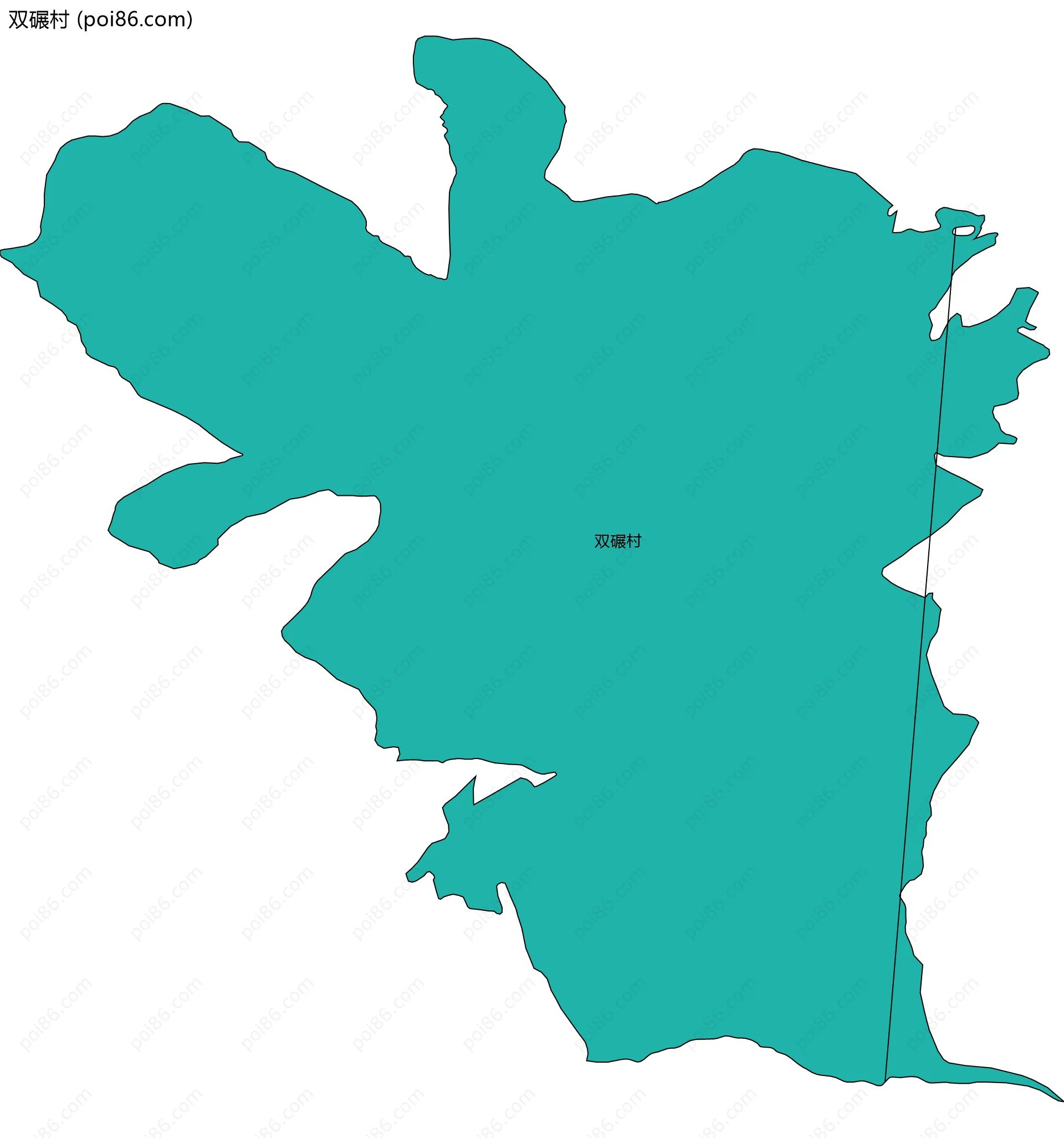 双碾村边界地图