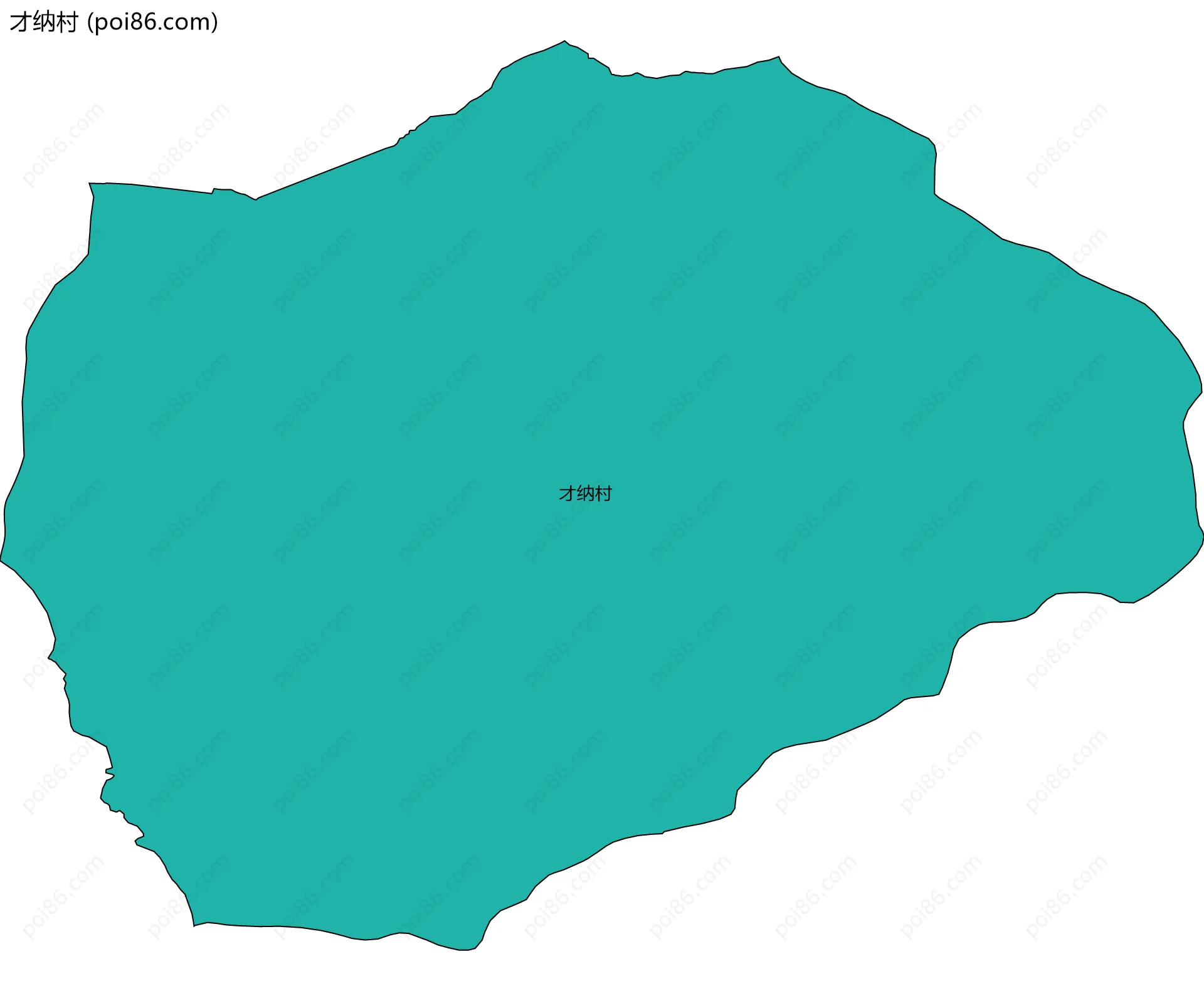 才纳村边界地图