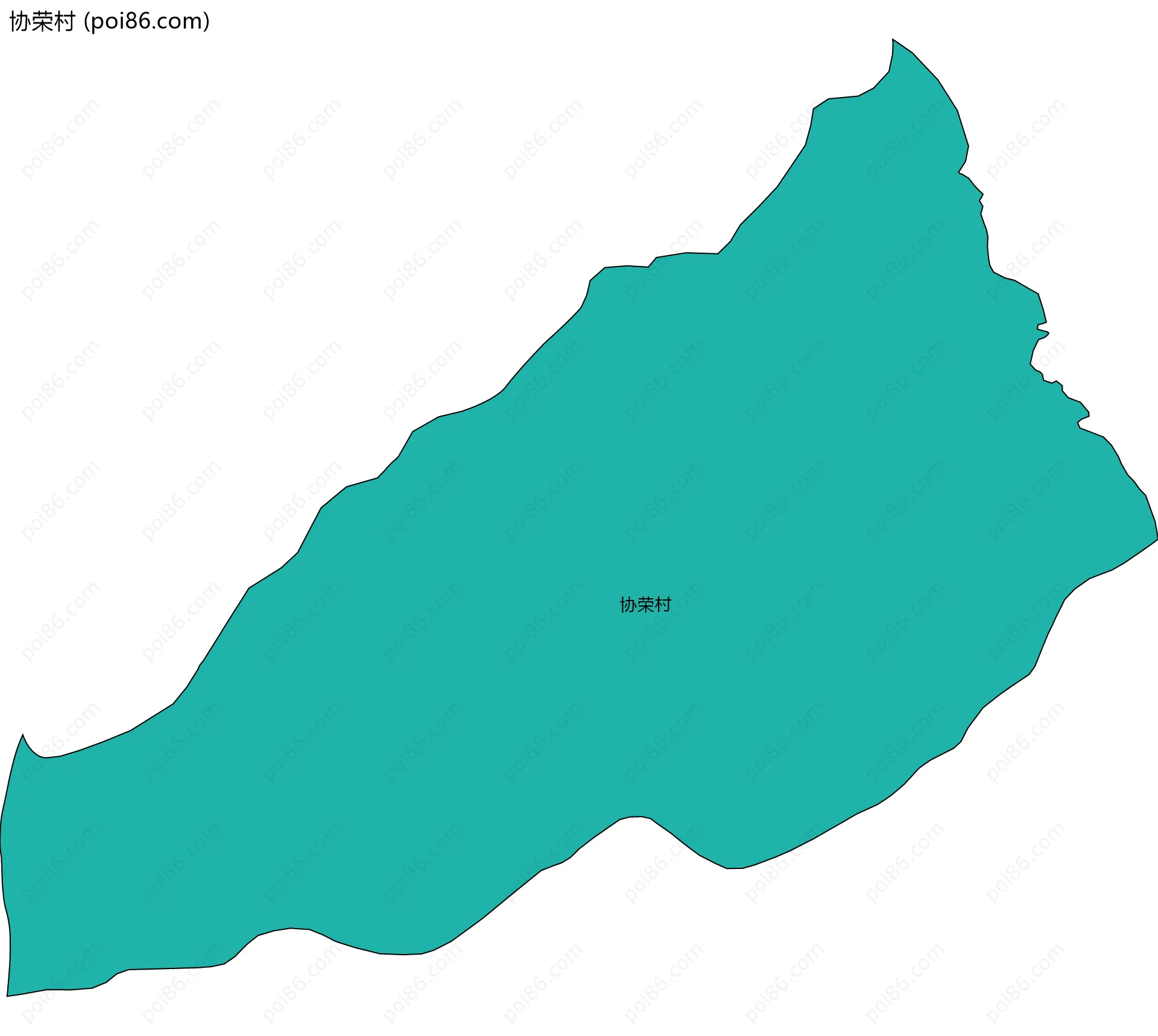 协荣村边界地图