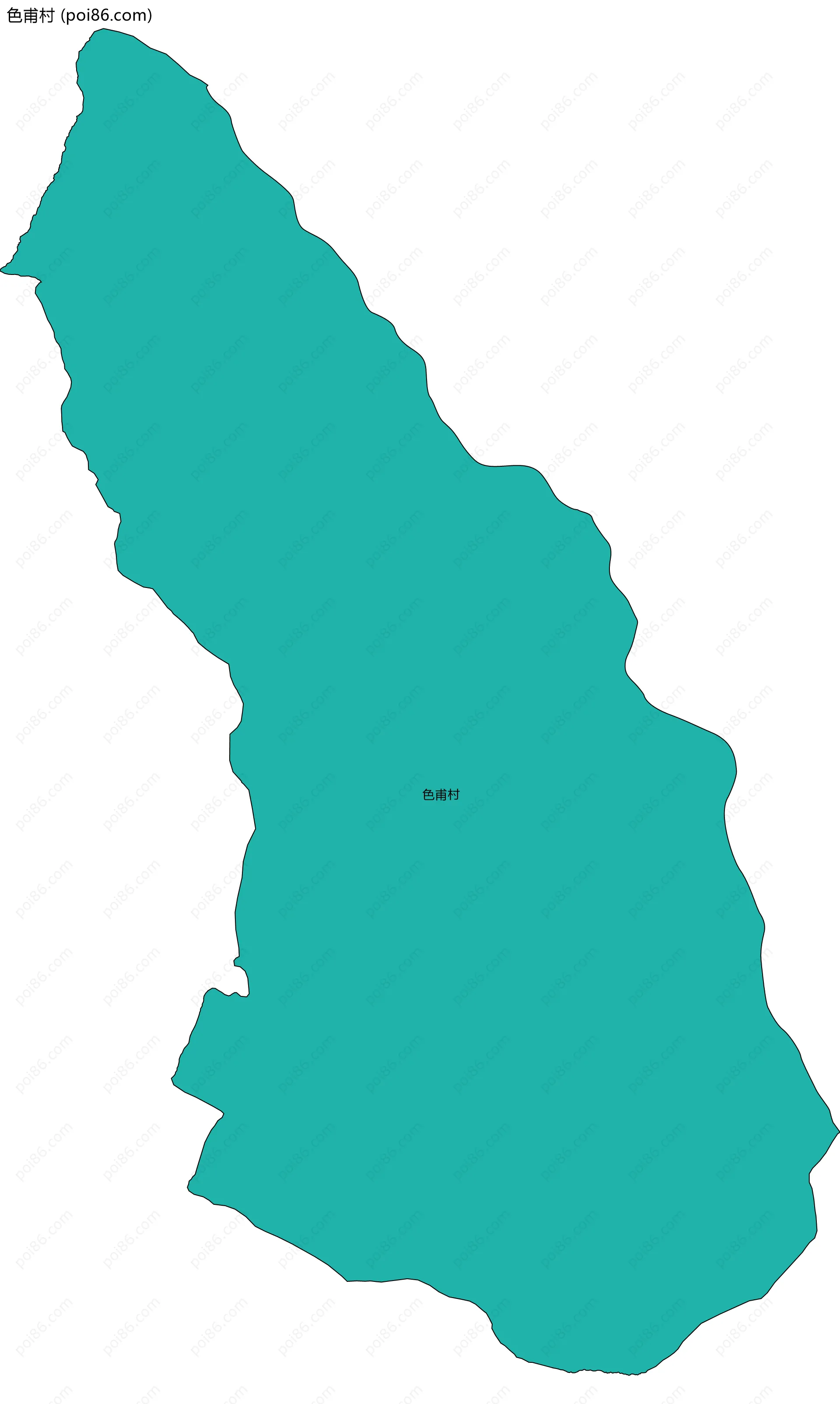 色甫村边界地图