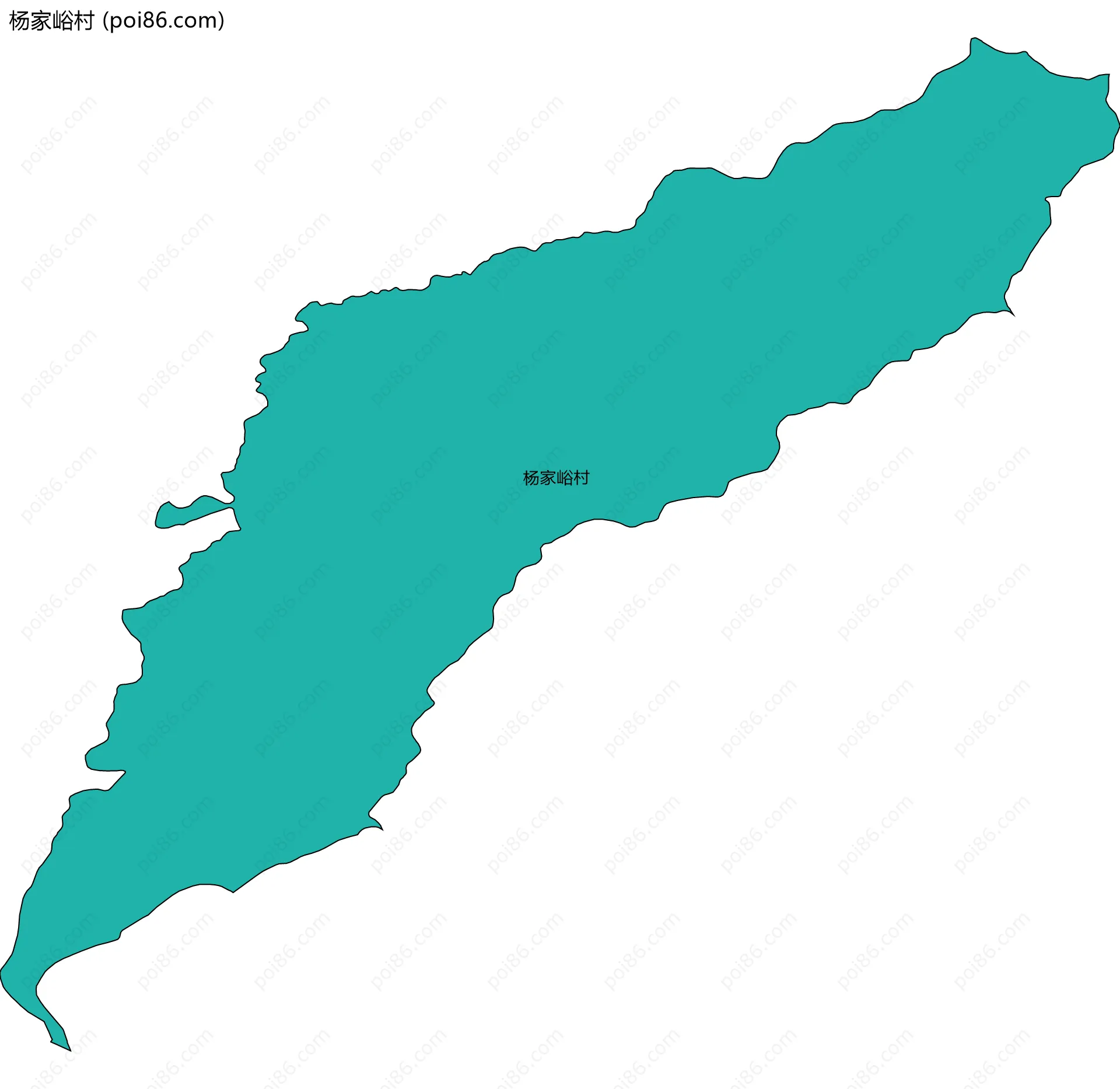 杨家峪村边界地图