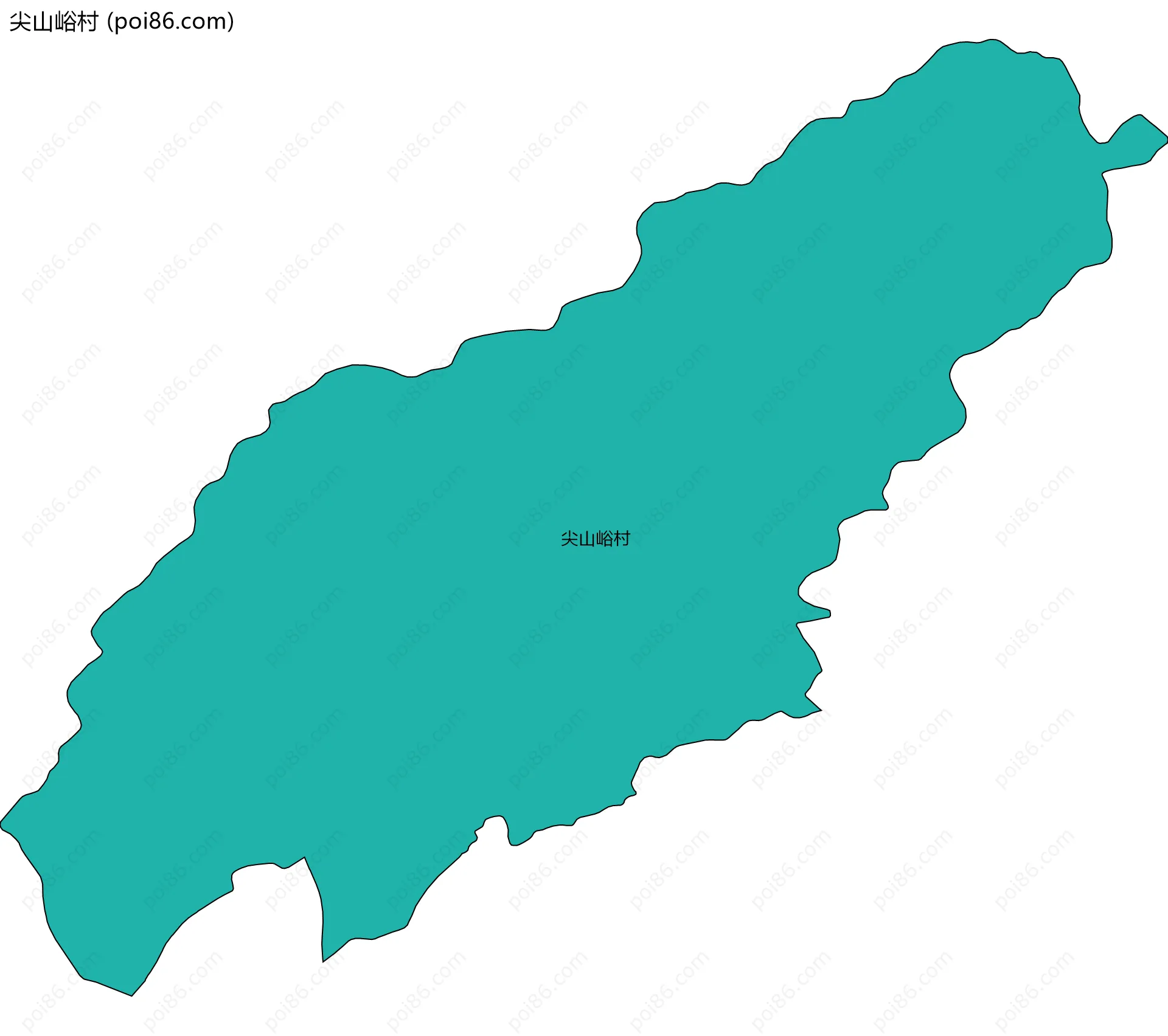 尖山峪村边界地图