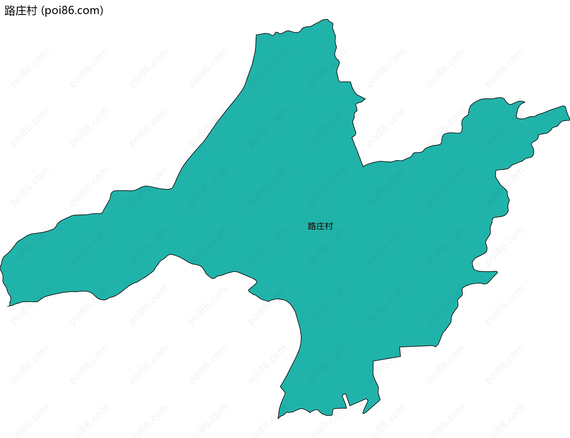 路庄村边界地图