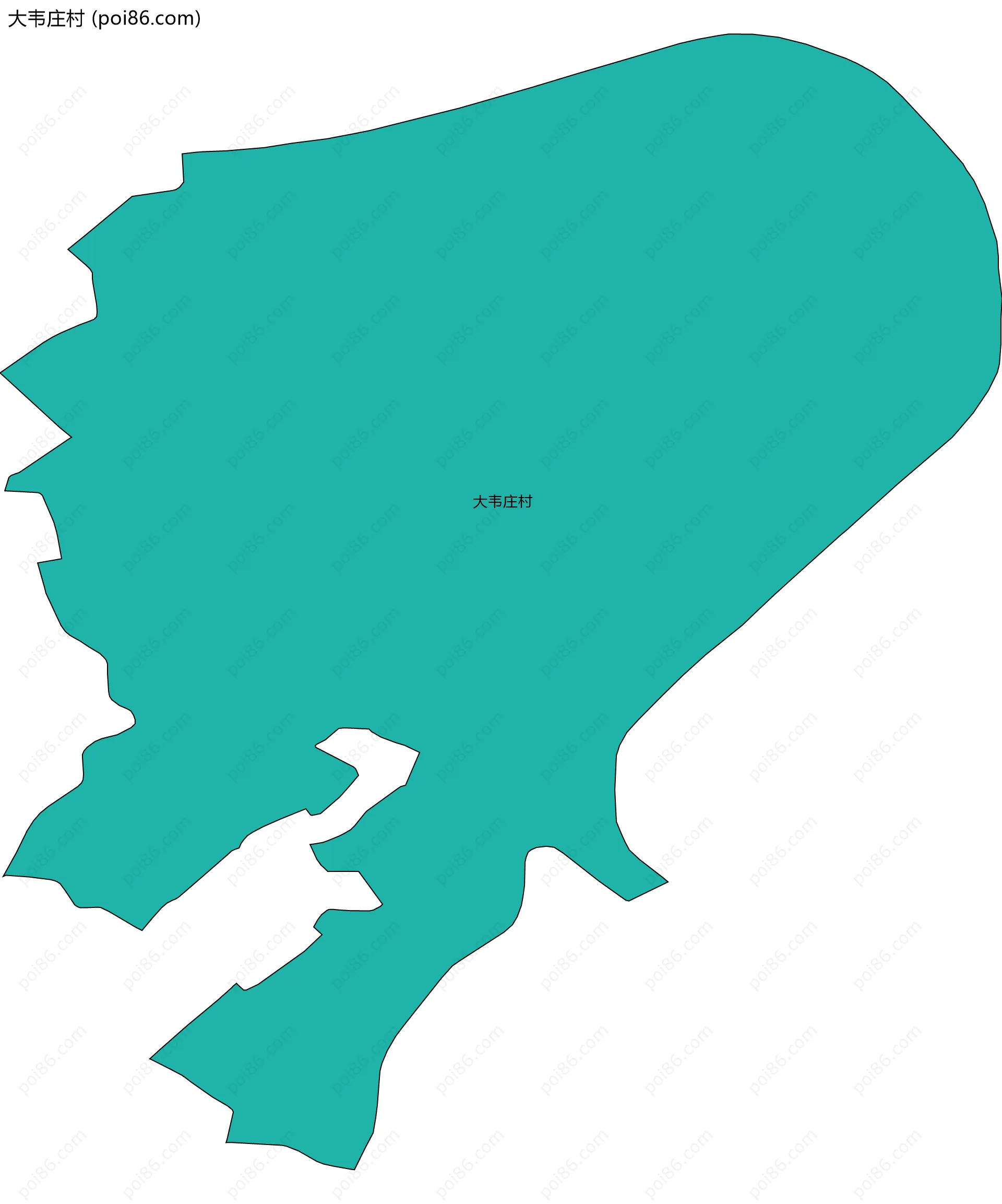 大韦庄村边界地图