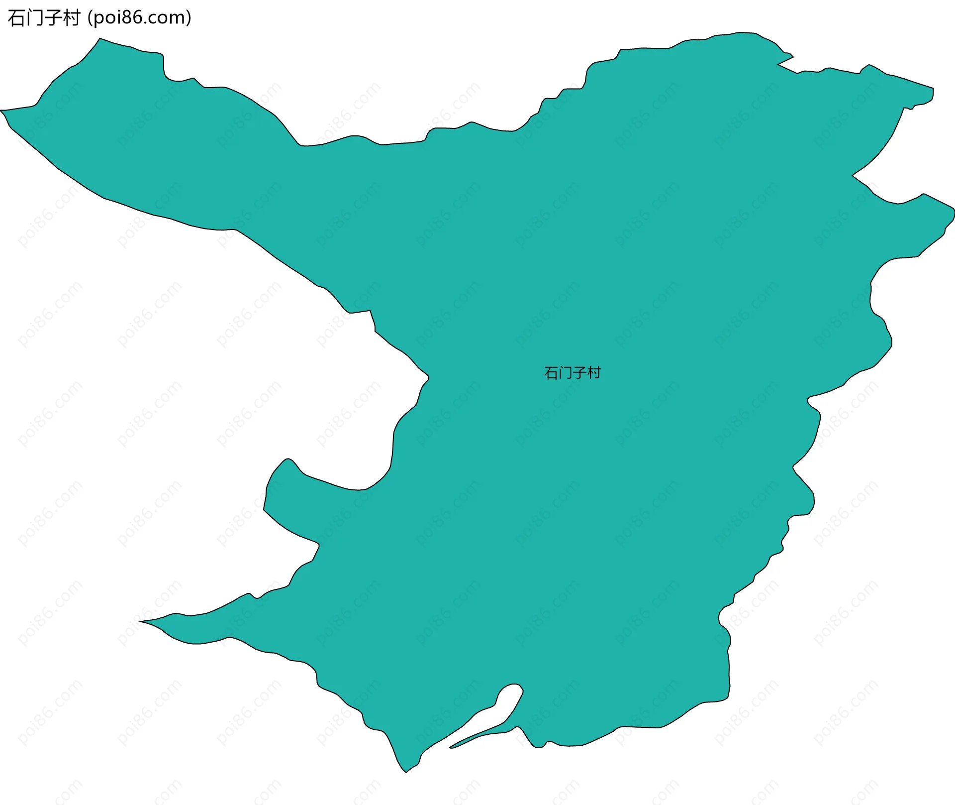 石门子村边界地图