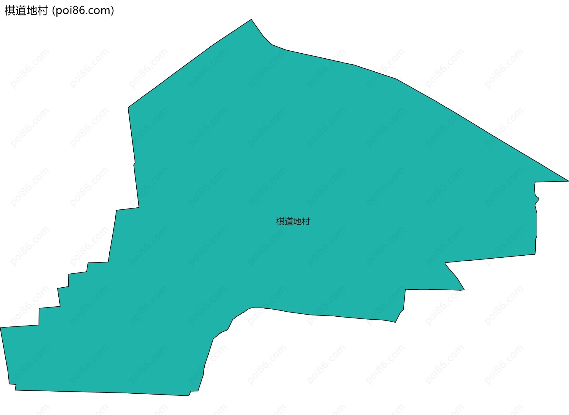 棋道地村边界地图