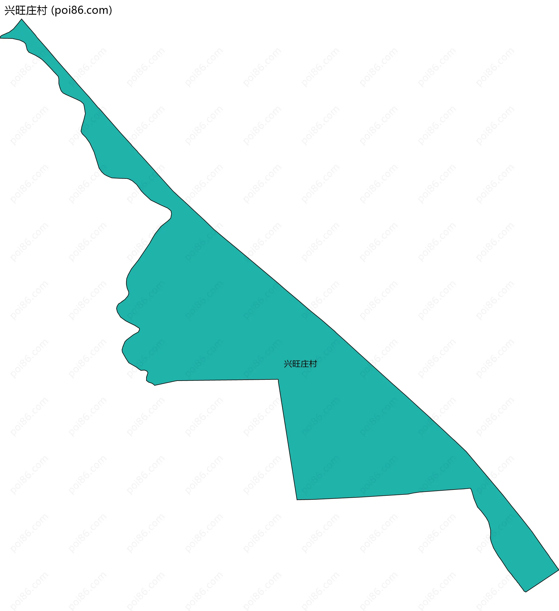 兴旺庄村边界地图