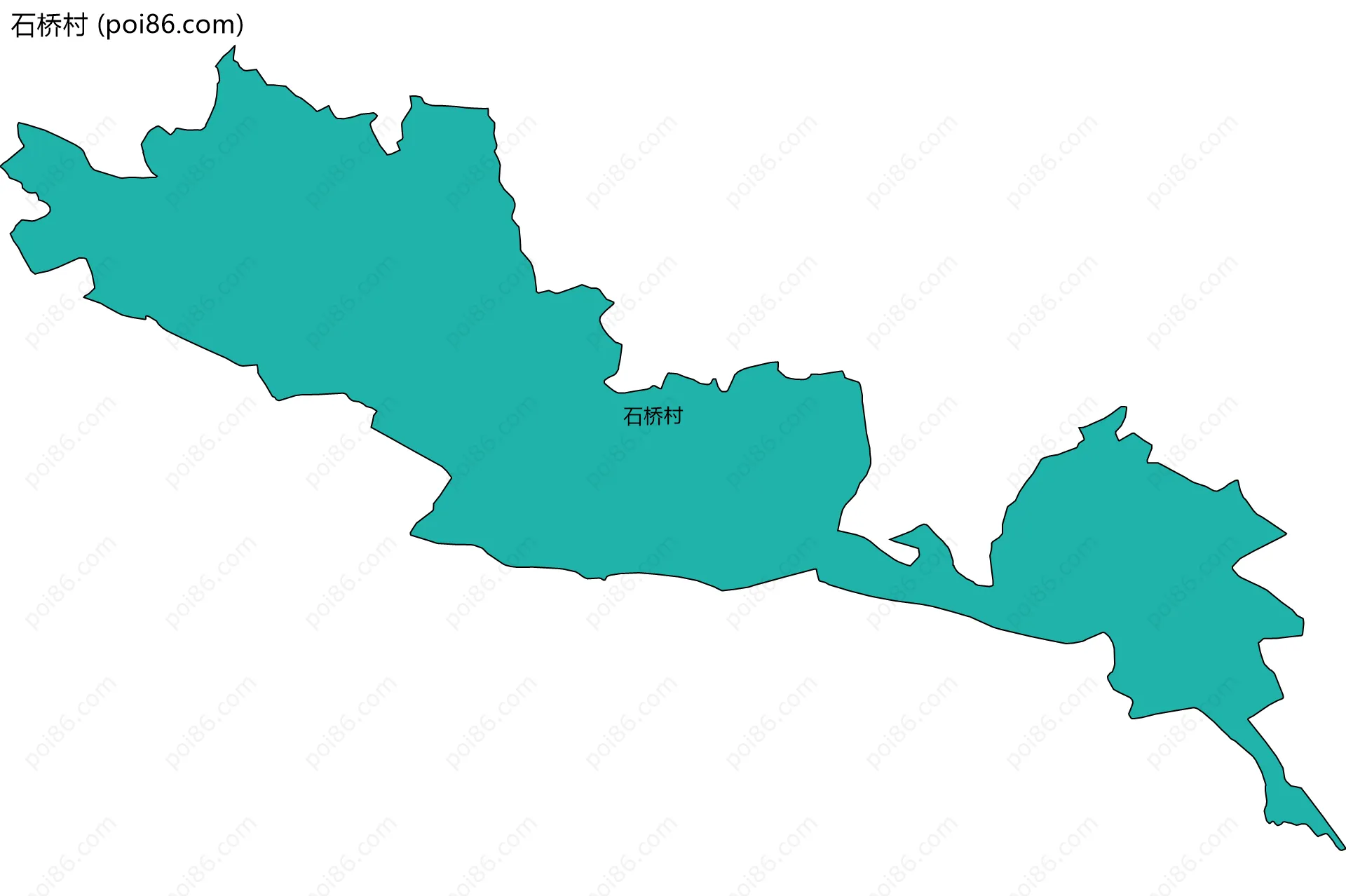 石桥村边界地图