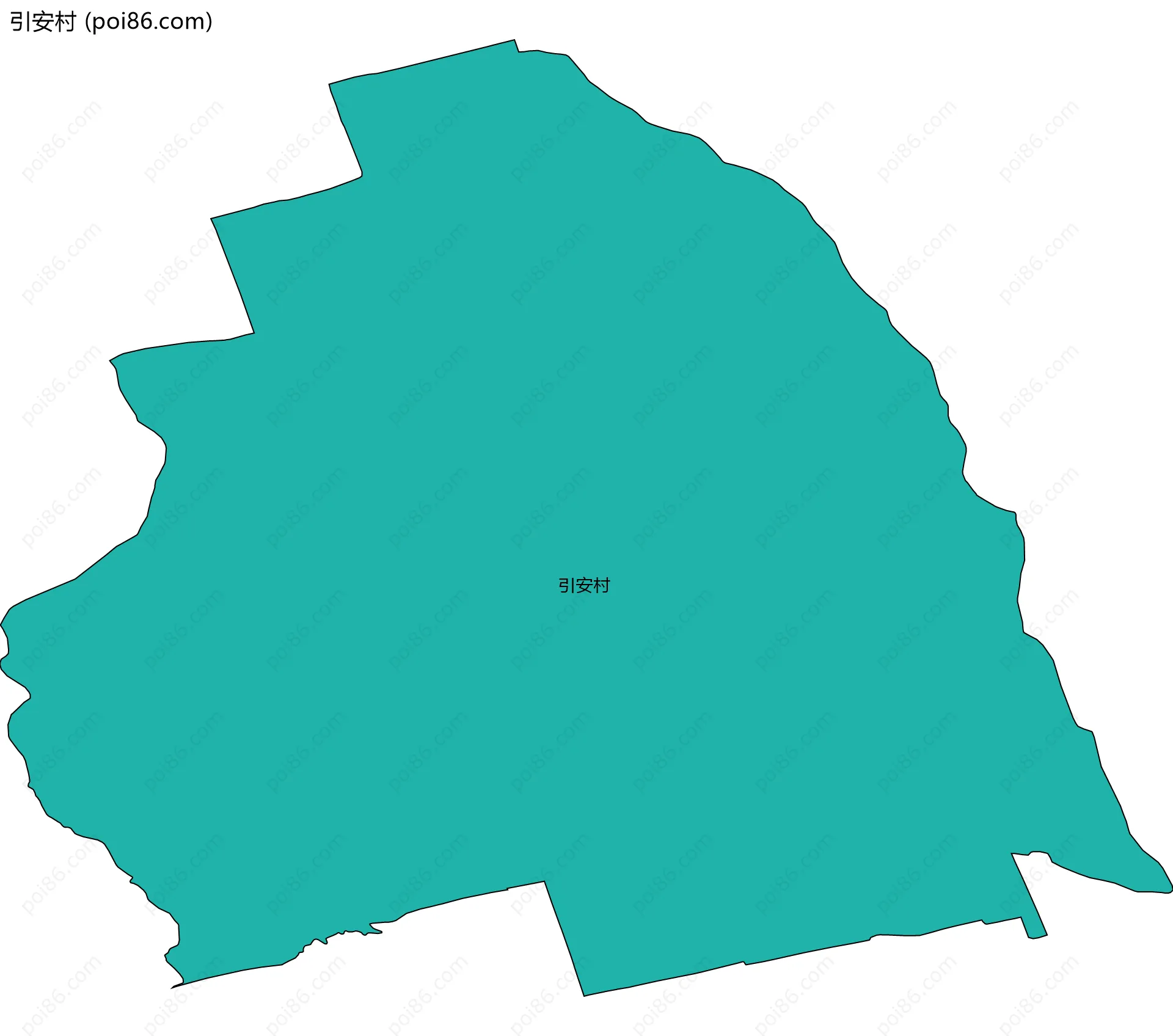 引安村边界地图