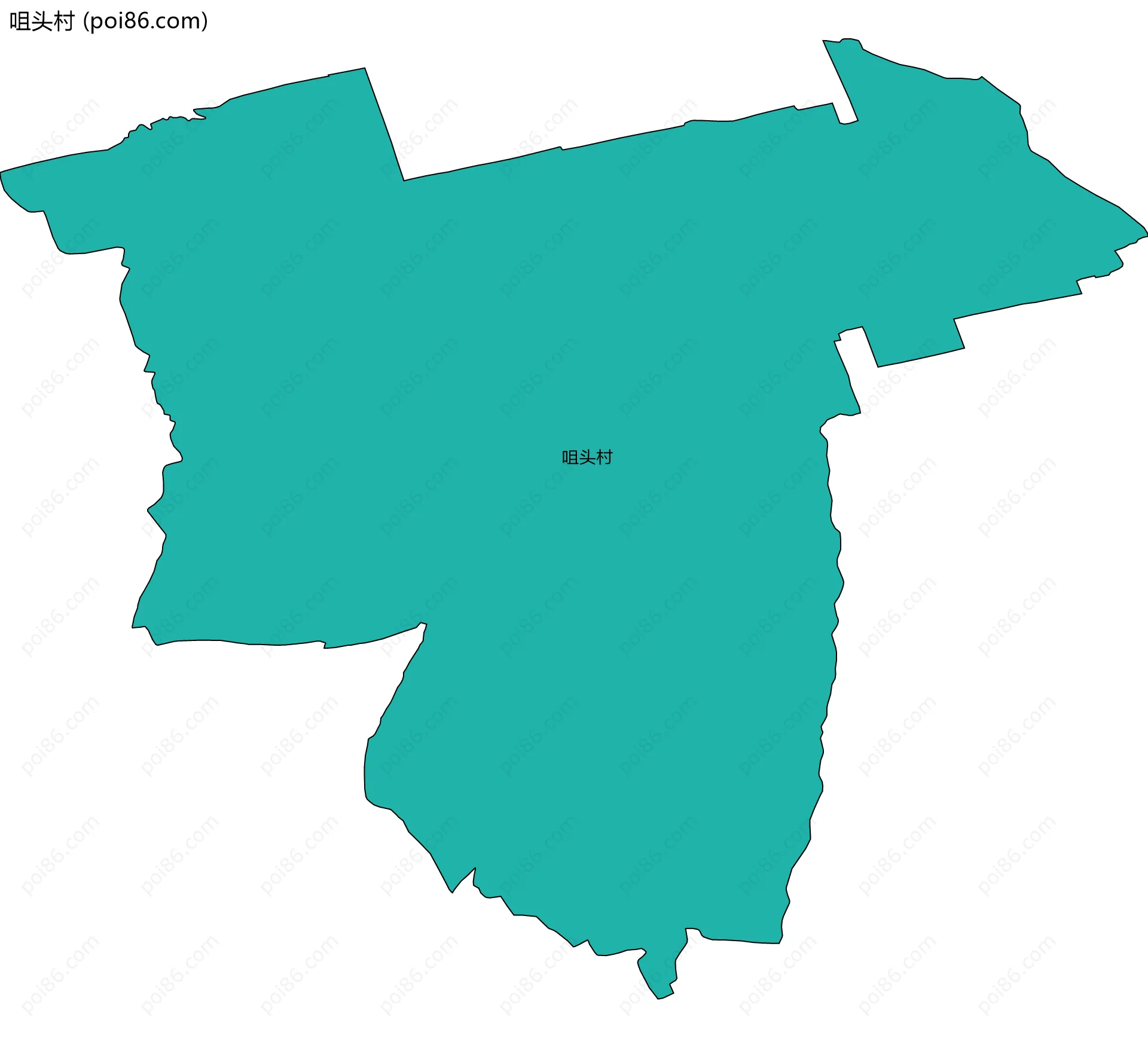 咀头村边界地图