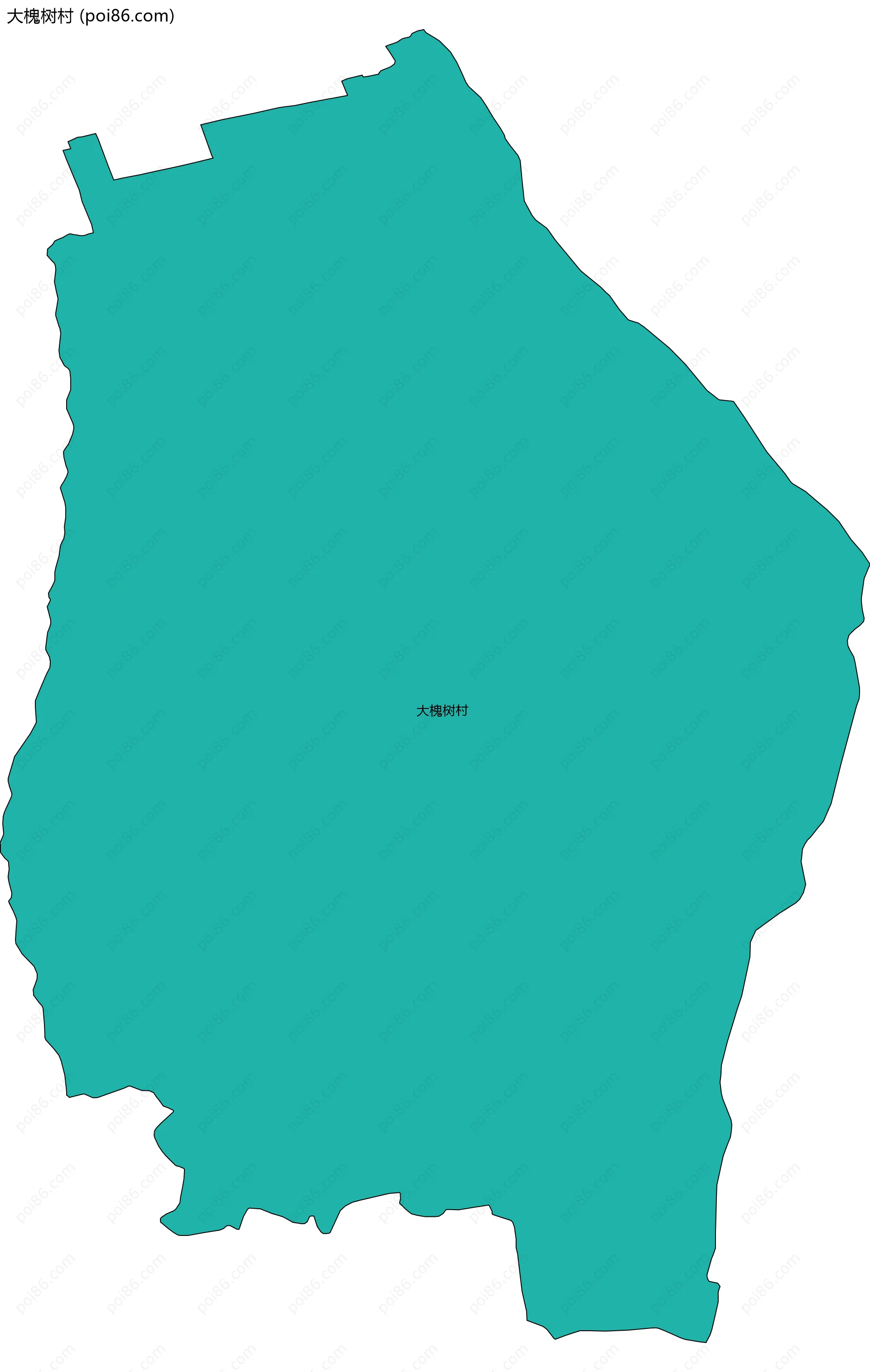 大槐树村边界地图