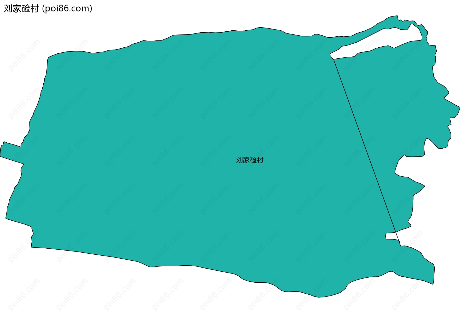 刘家硷村边界地图