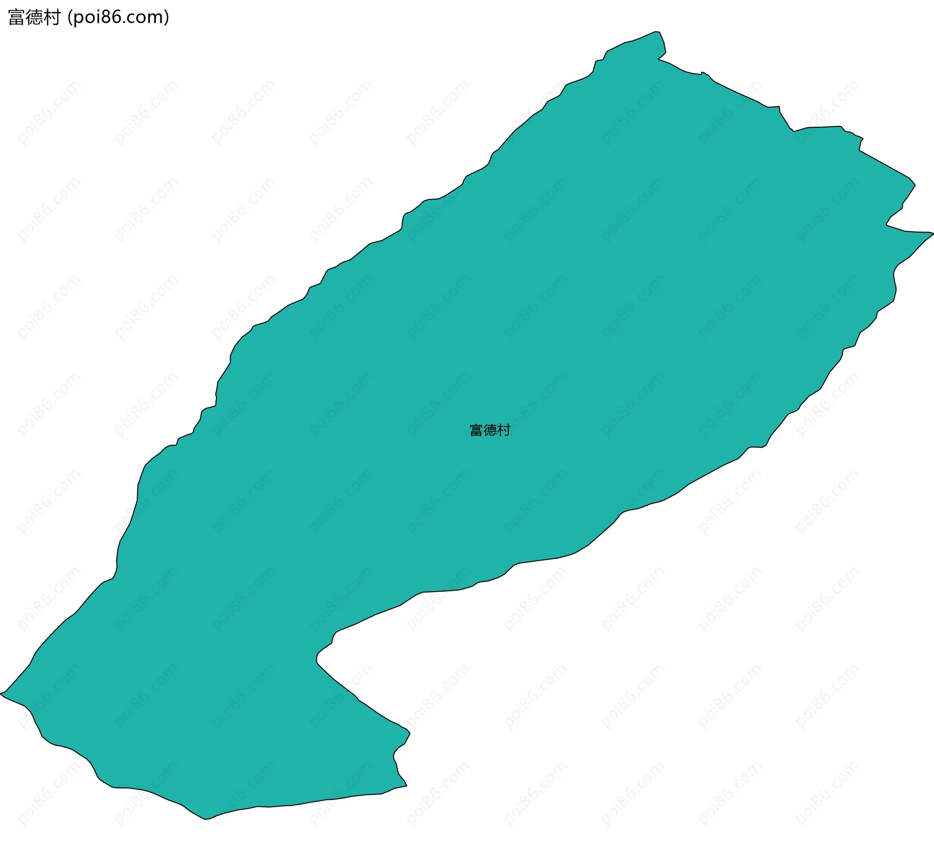 富德村边界地图