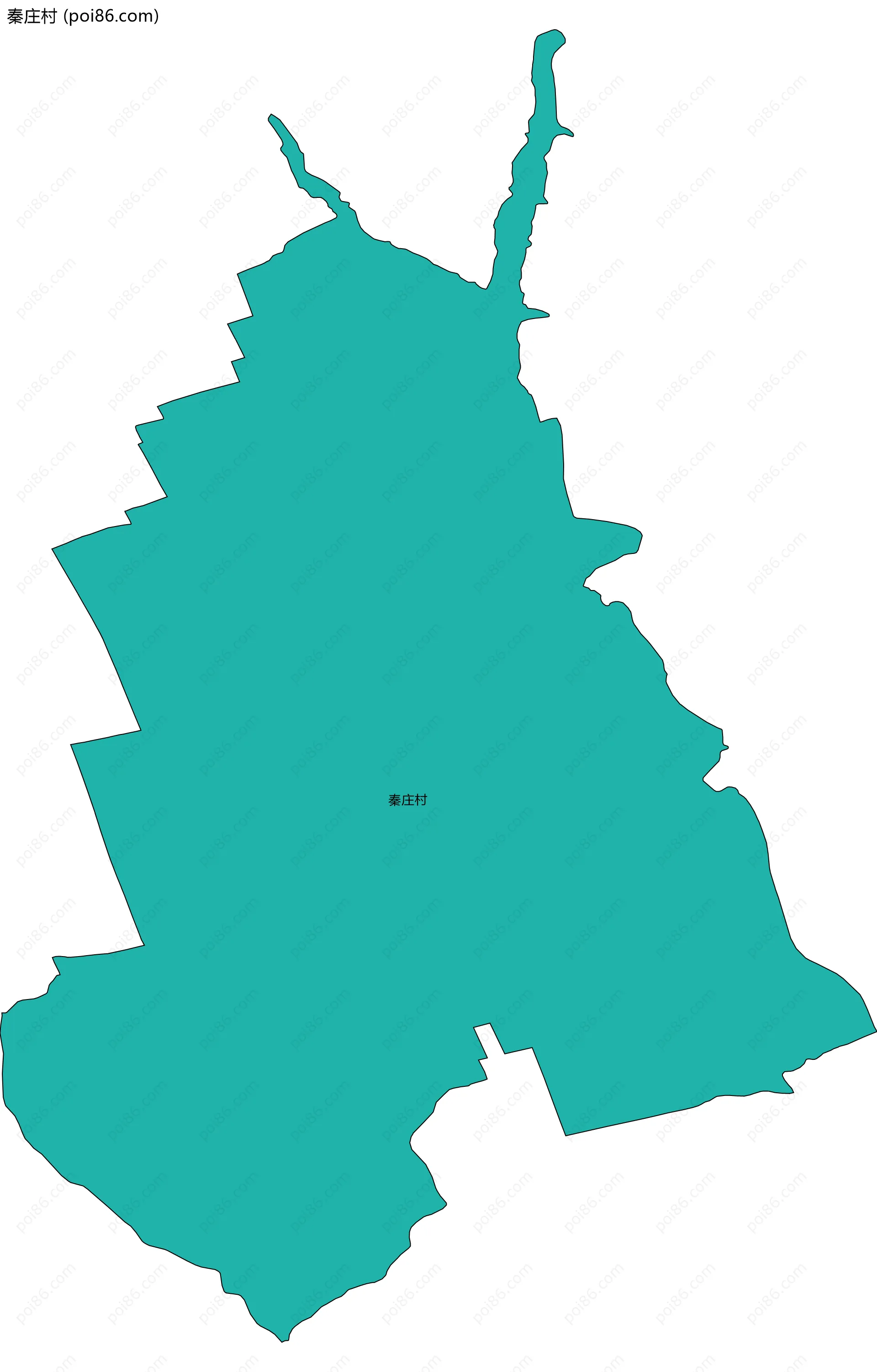 秦庄村边界地图