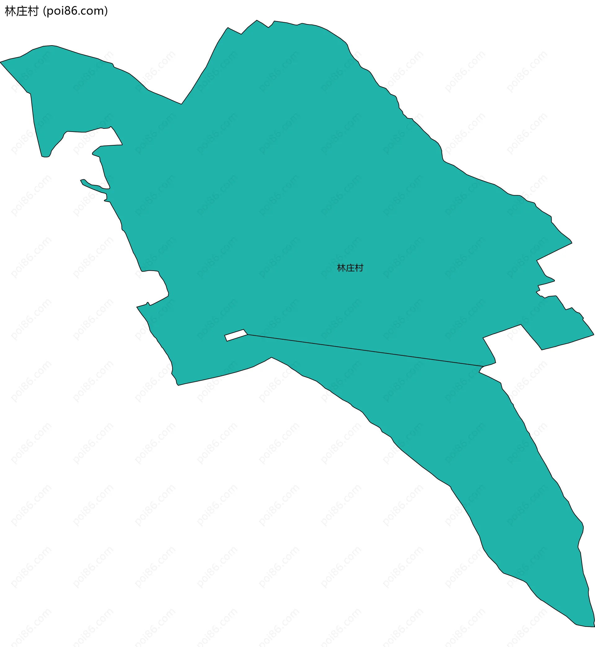 林庄村边界地图
