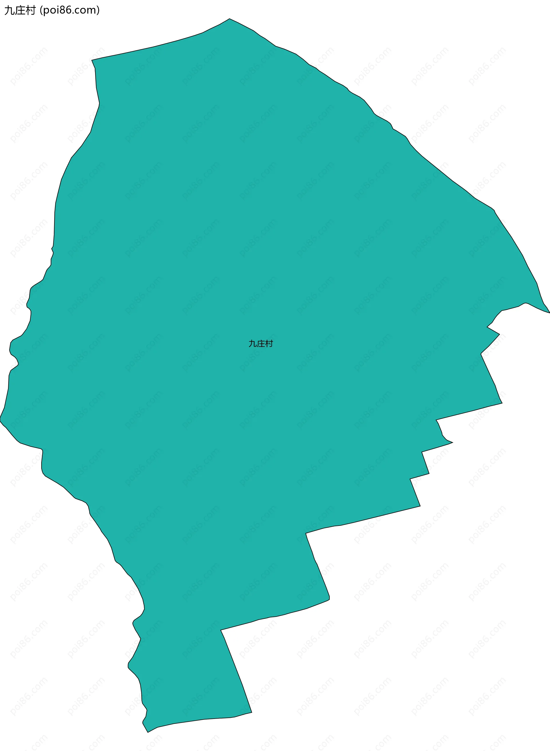 九庄村边界地图