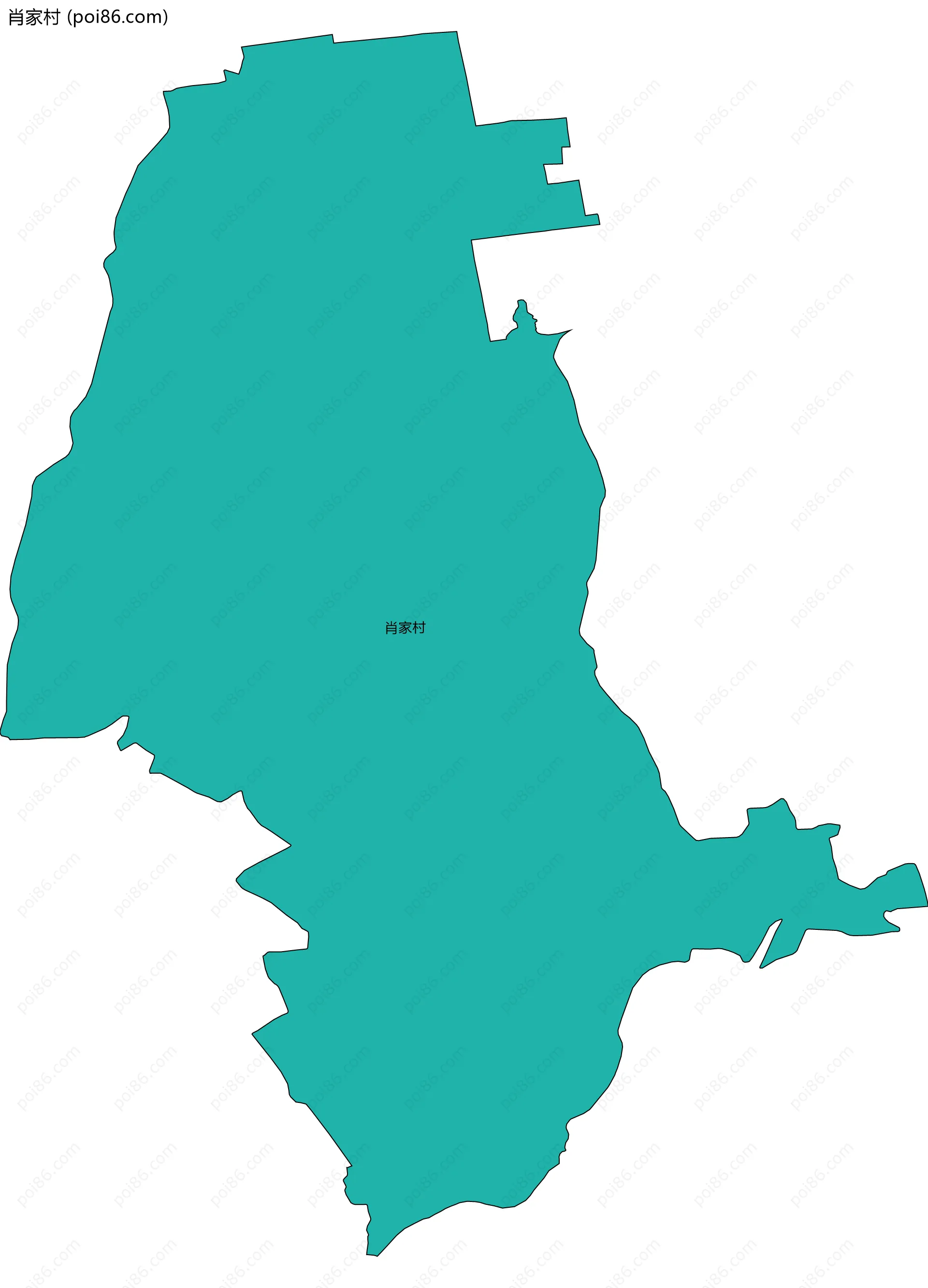 肖家村边界地图