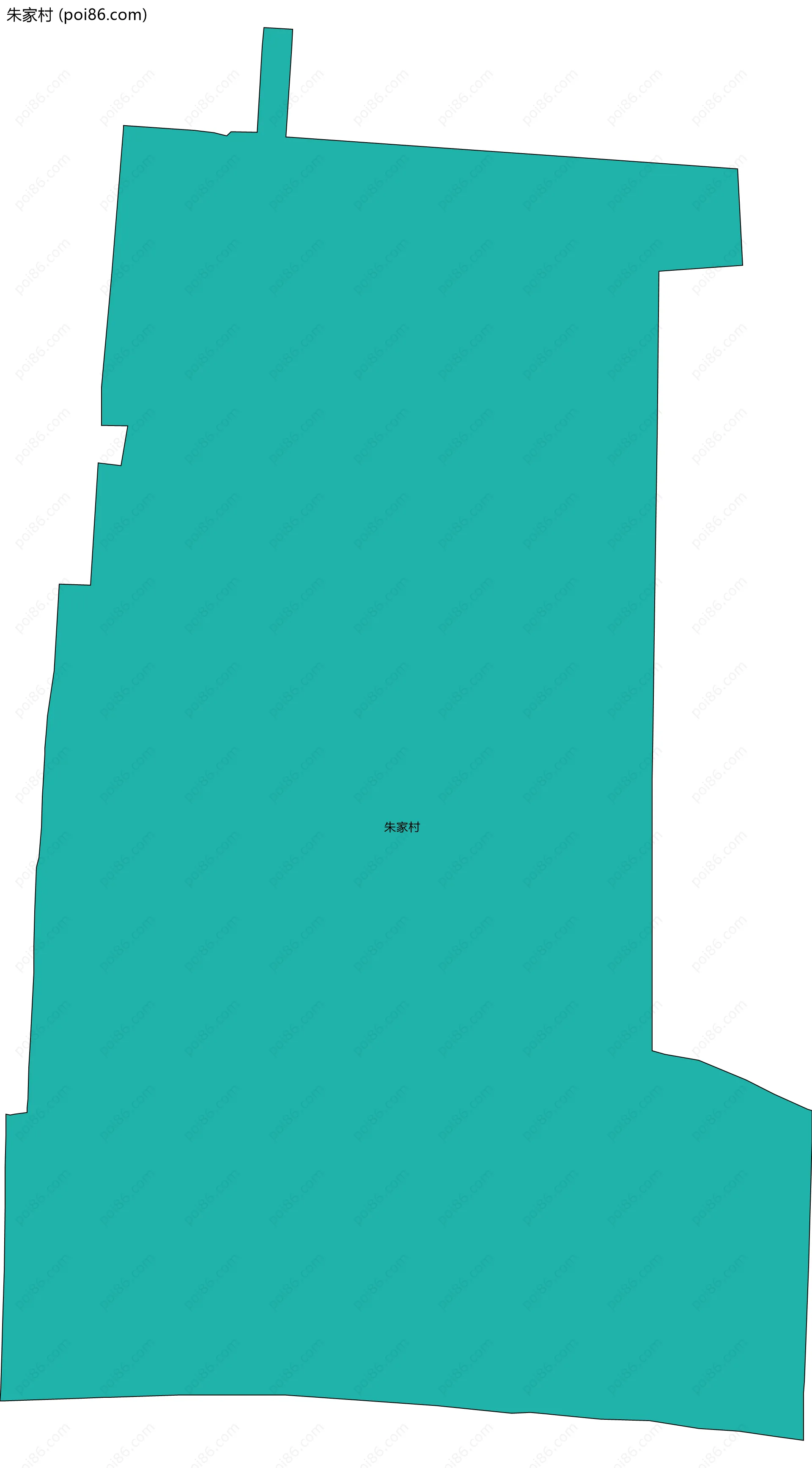 朱家村边界地图