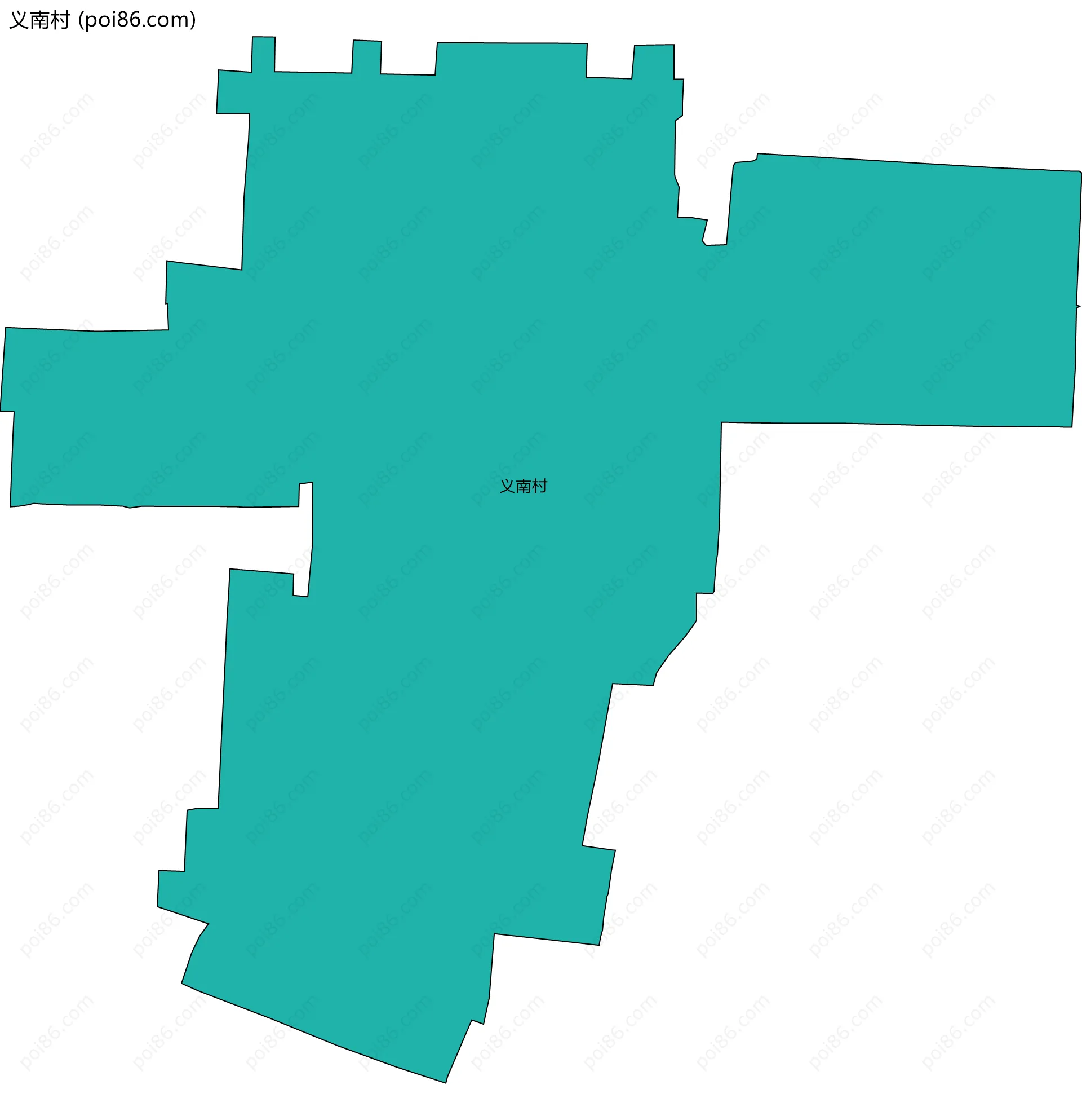 义南村边界地图