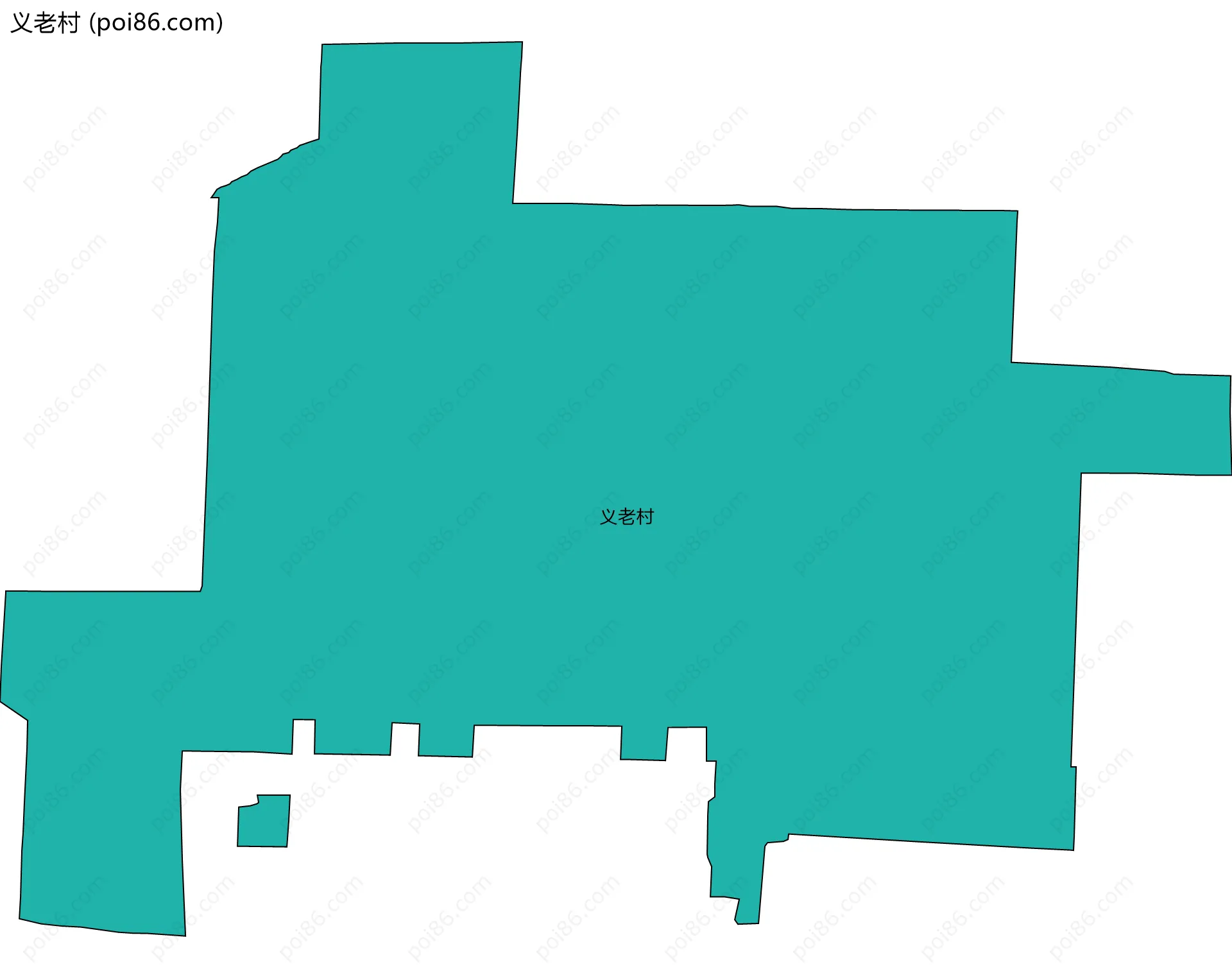 义老村边界地图
