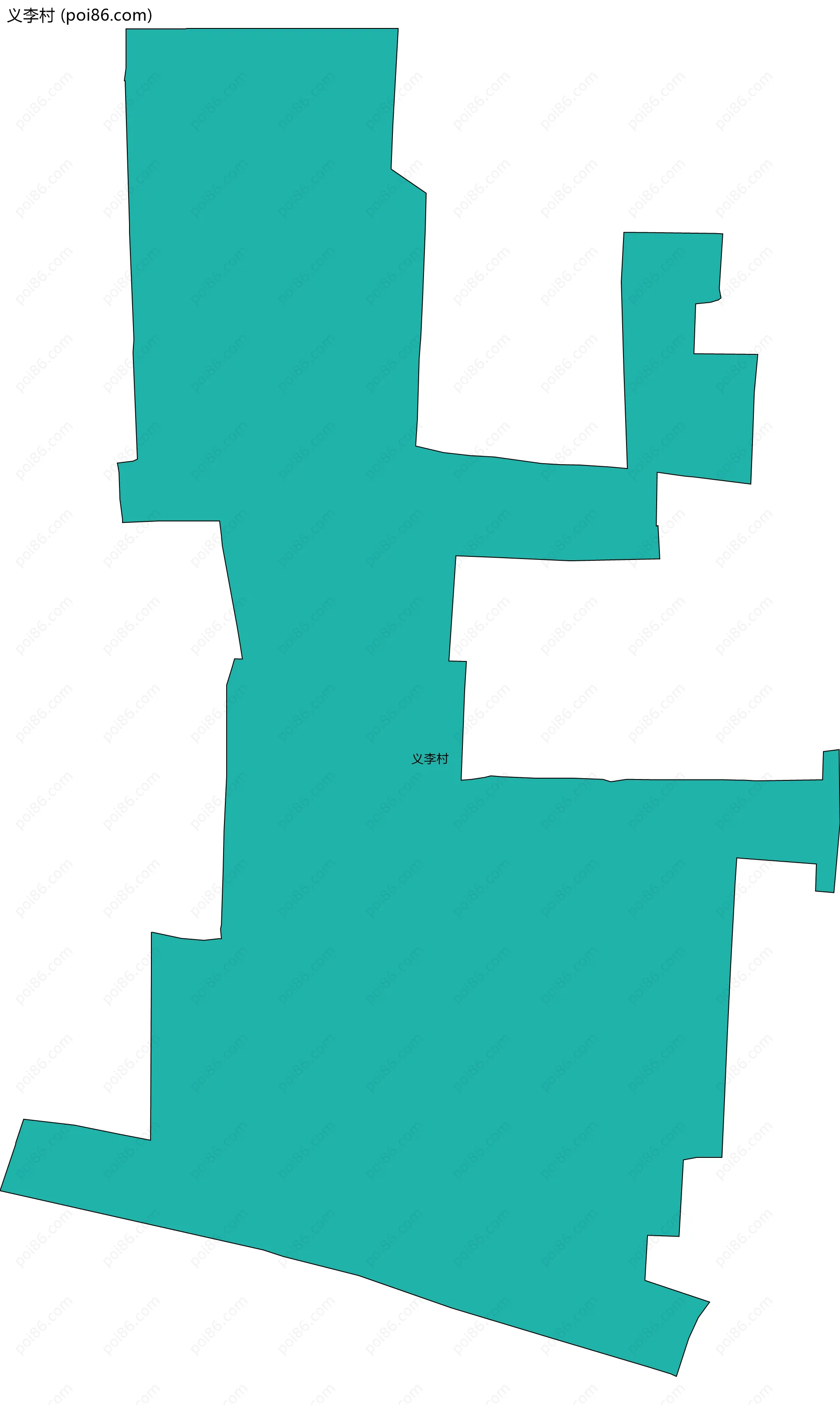 义李村边界地图
