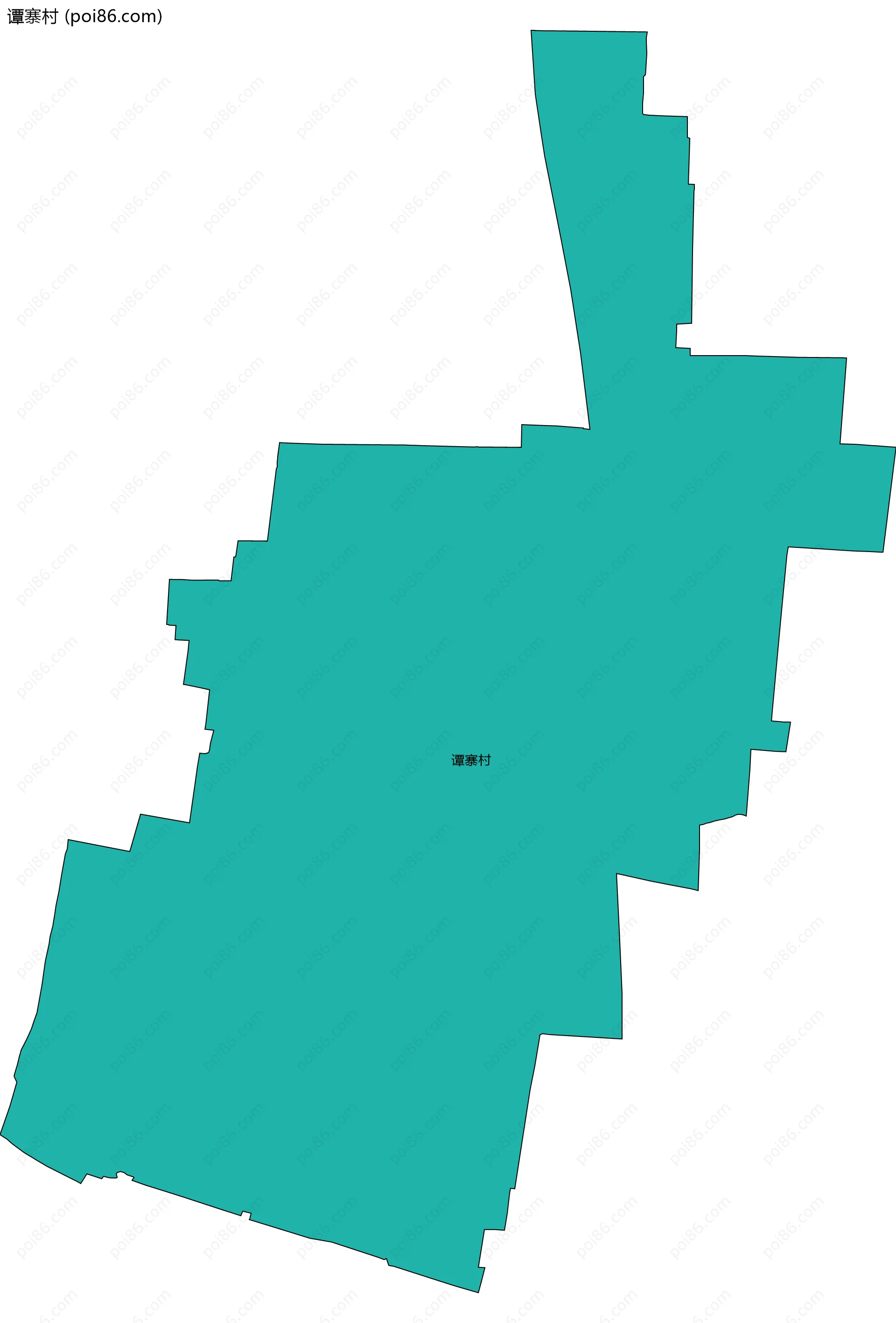 谭寨村边界地图