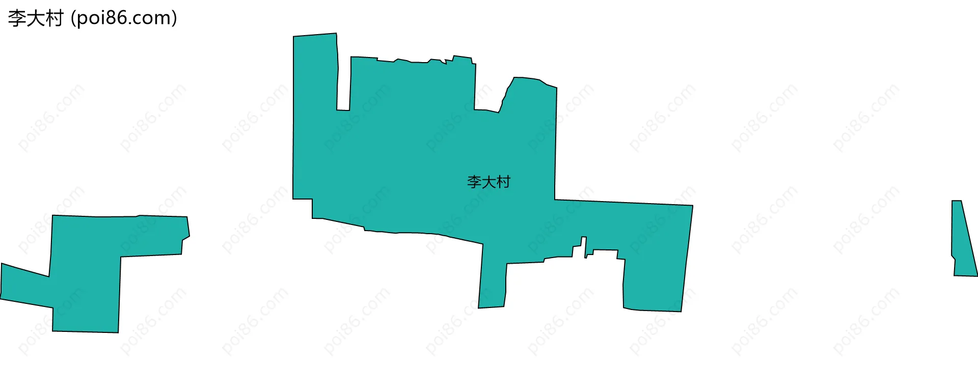 李大村边界地图