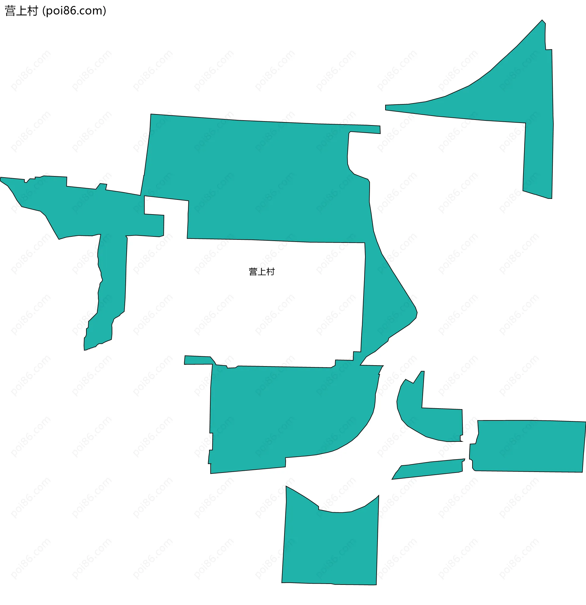 营上村边界地图