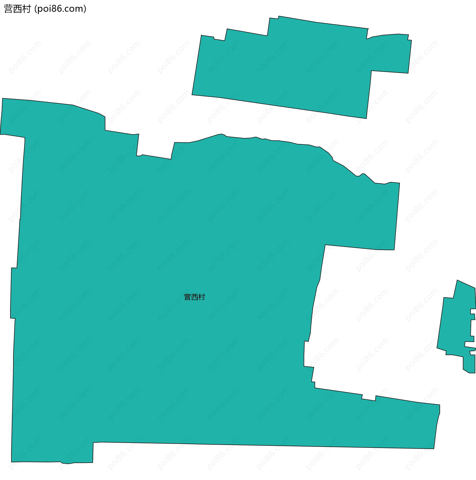 营西村边界地图