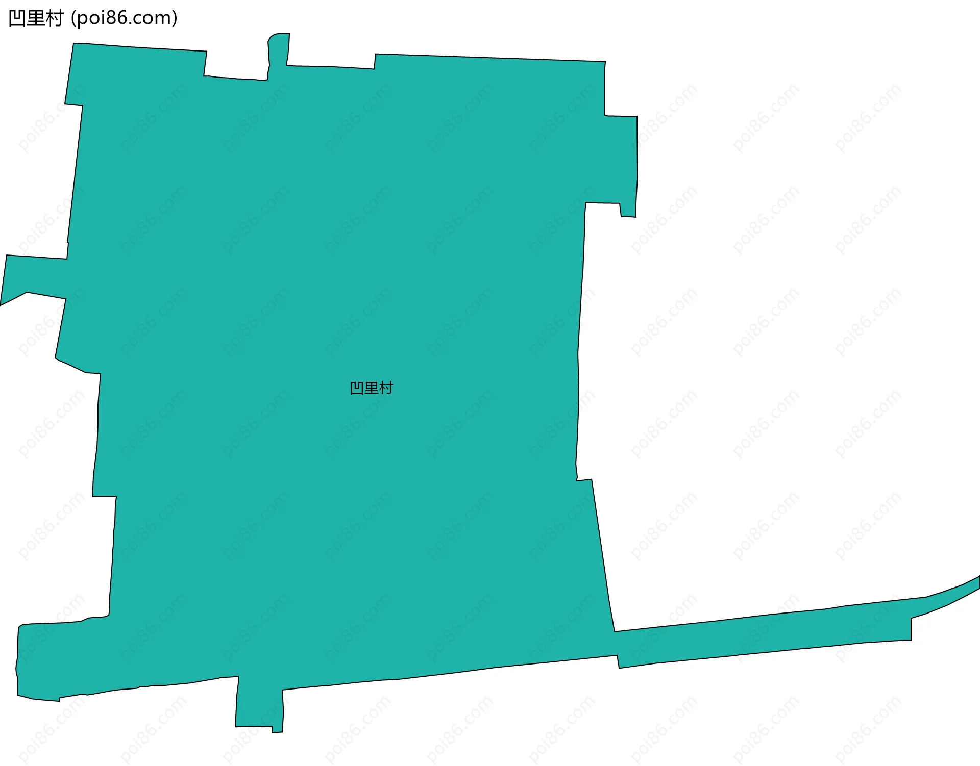 凹里村边界地图