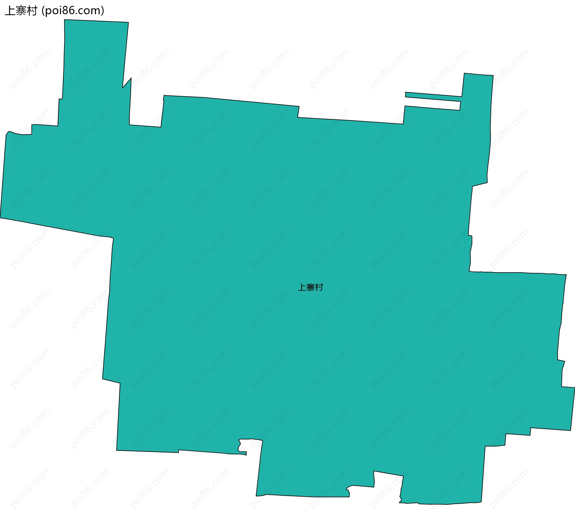 上寨村边界地图