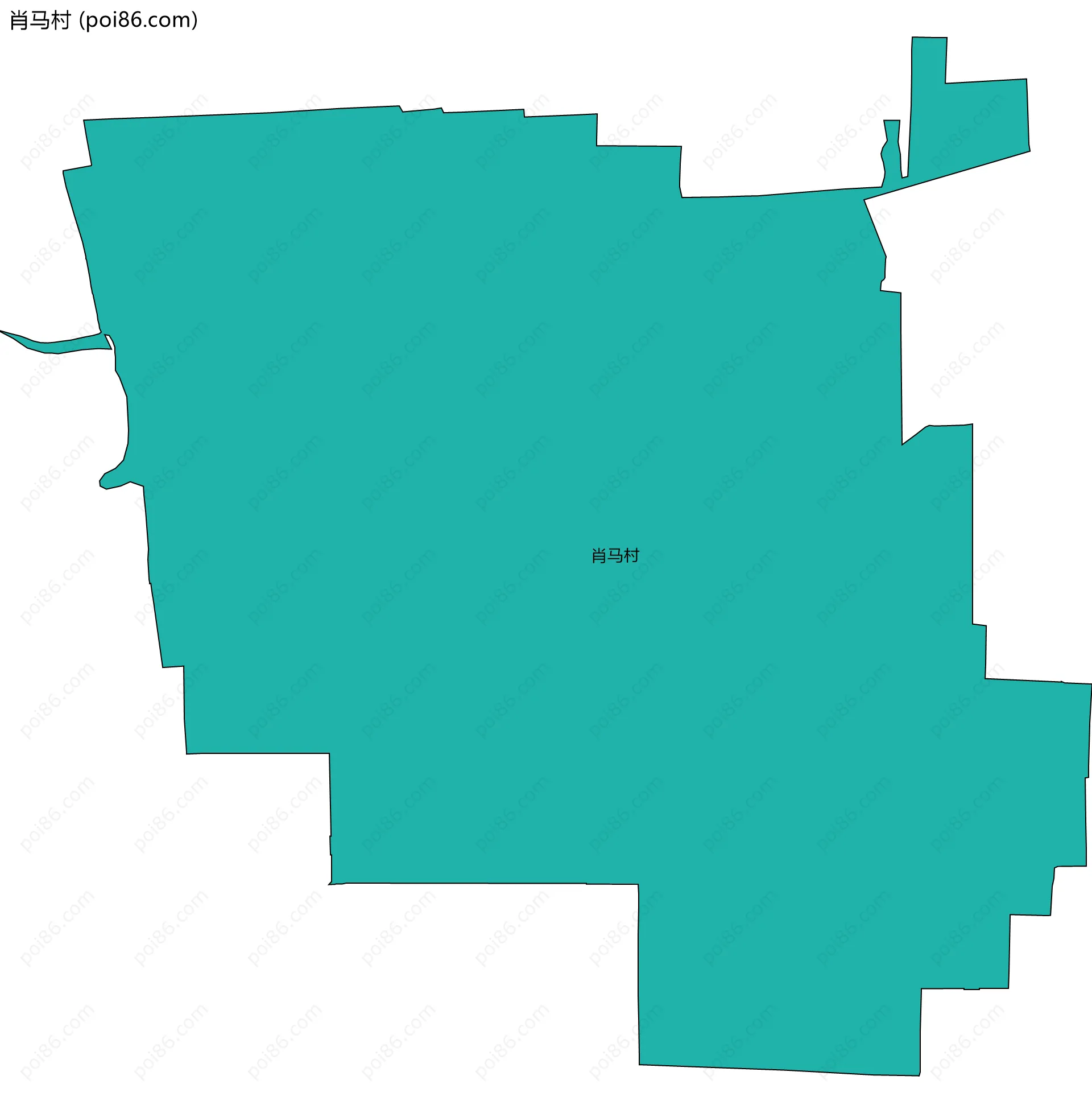 肖马村边界地图