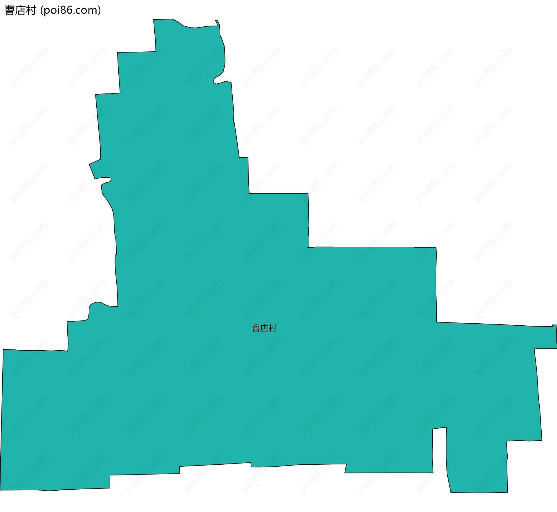 曹店村边界地图