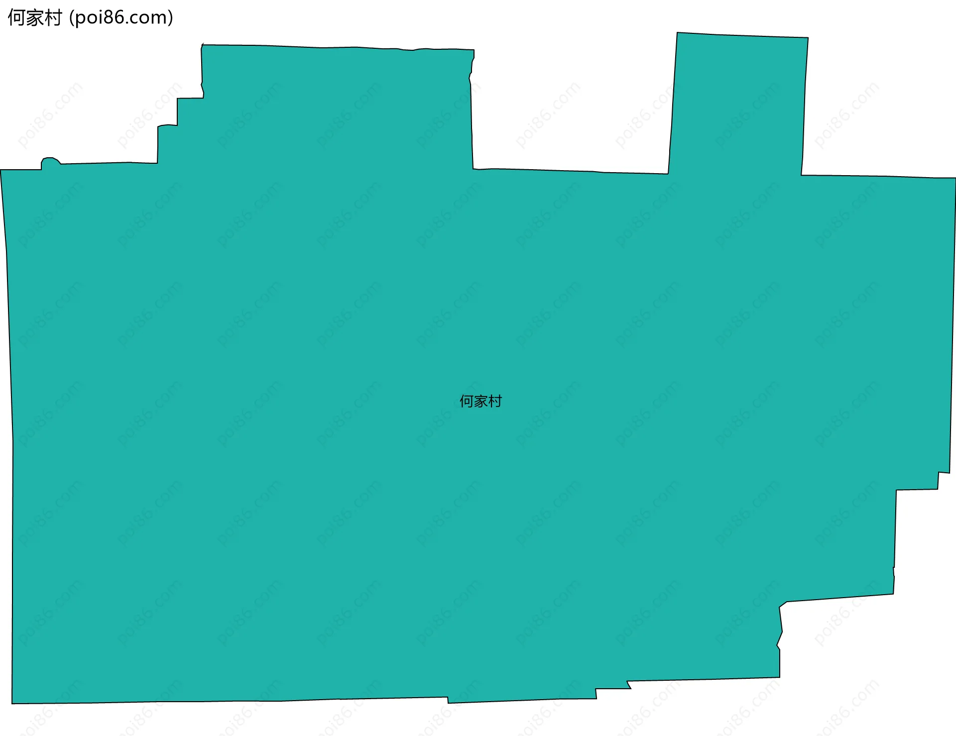 何家村边界地图