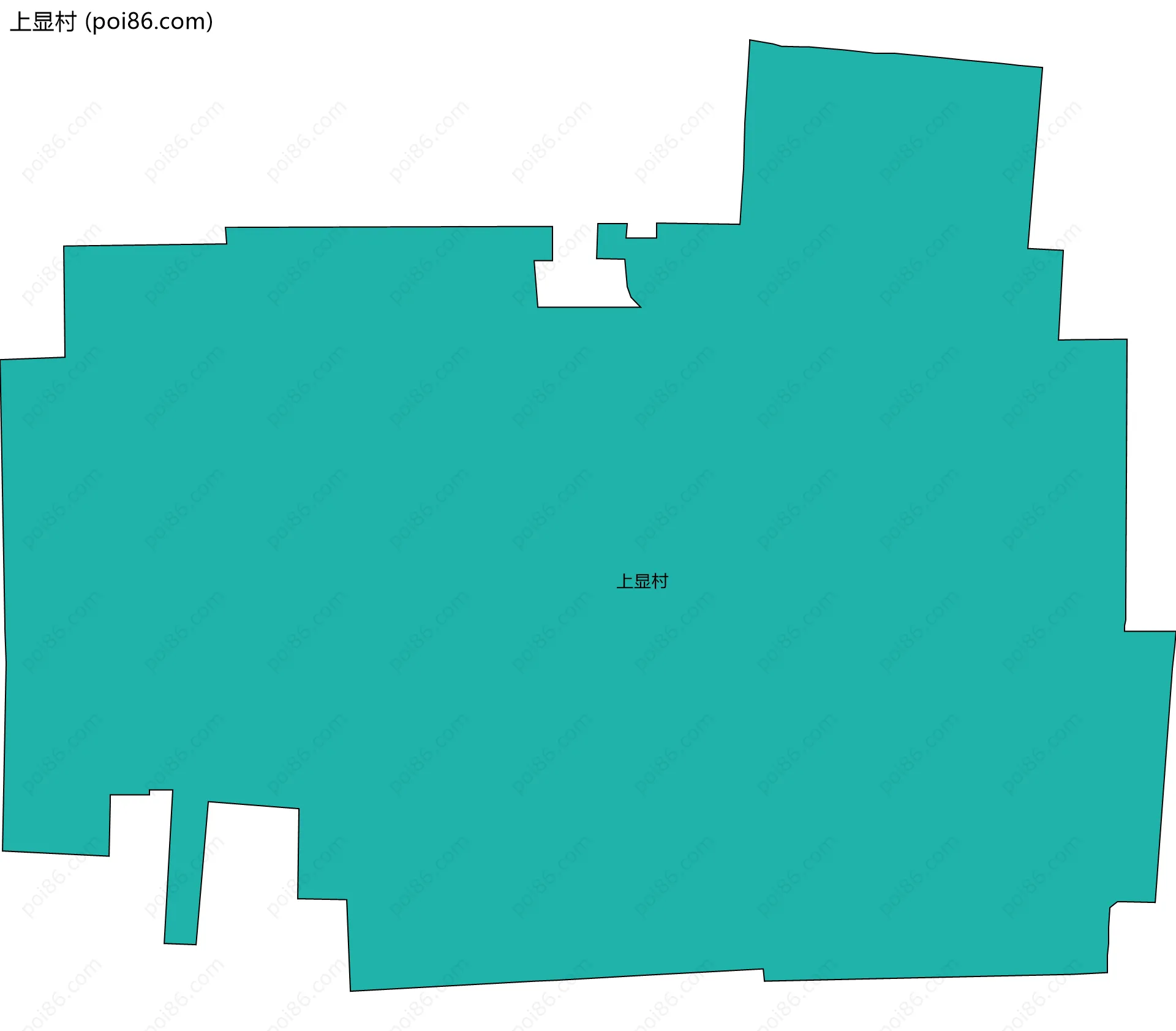 上显村边界地图