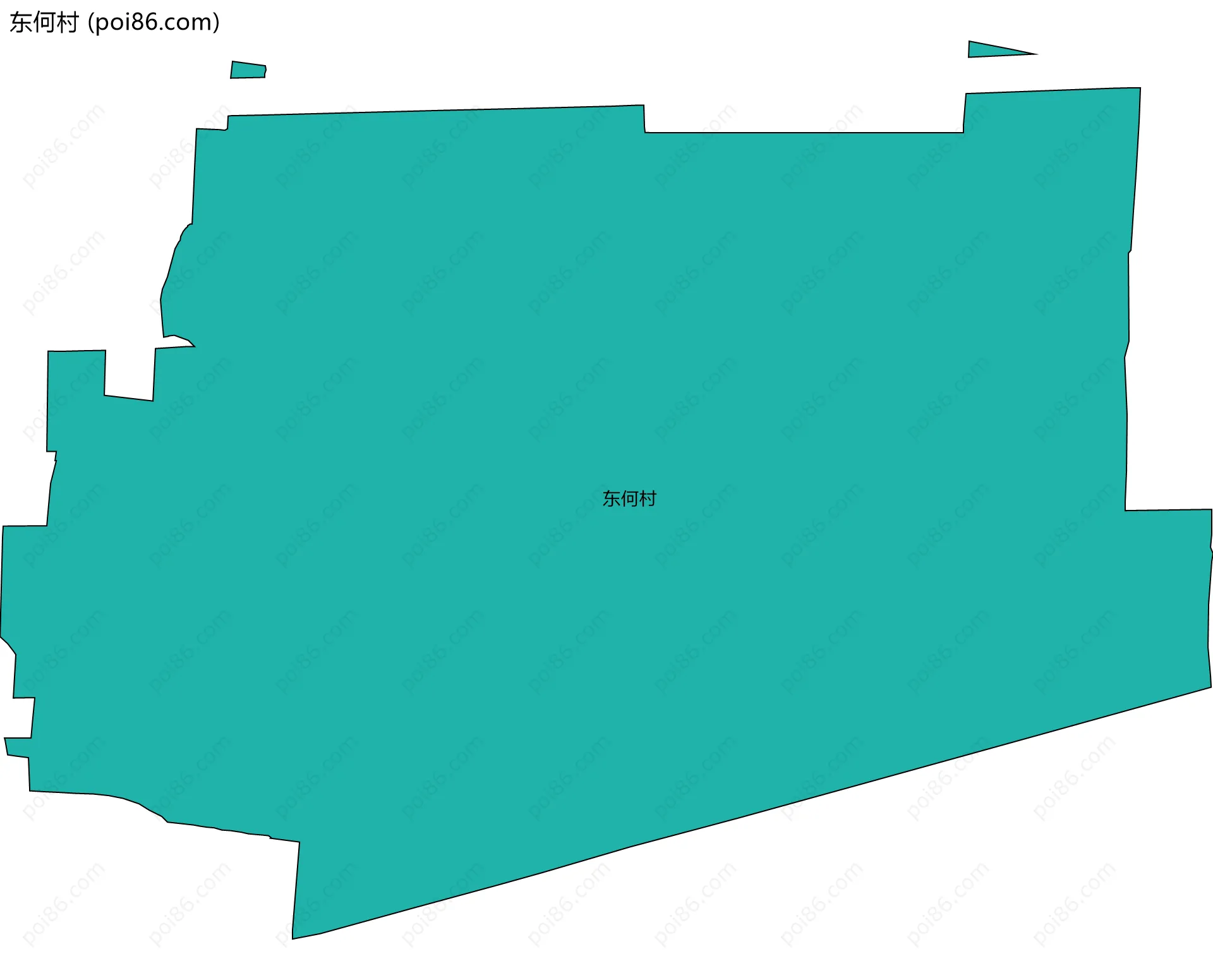东何村边界地图