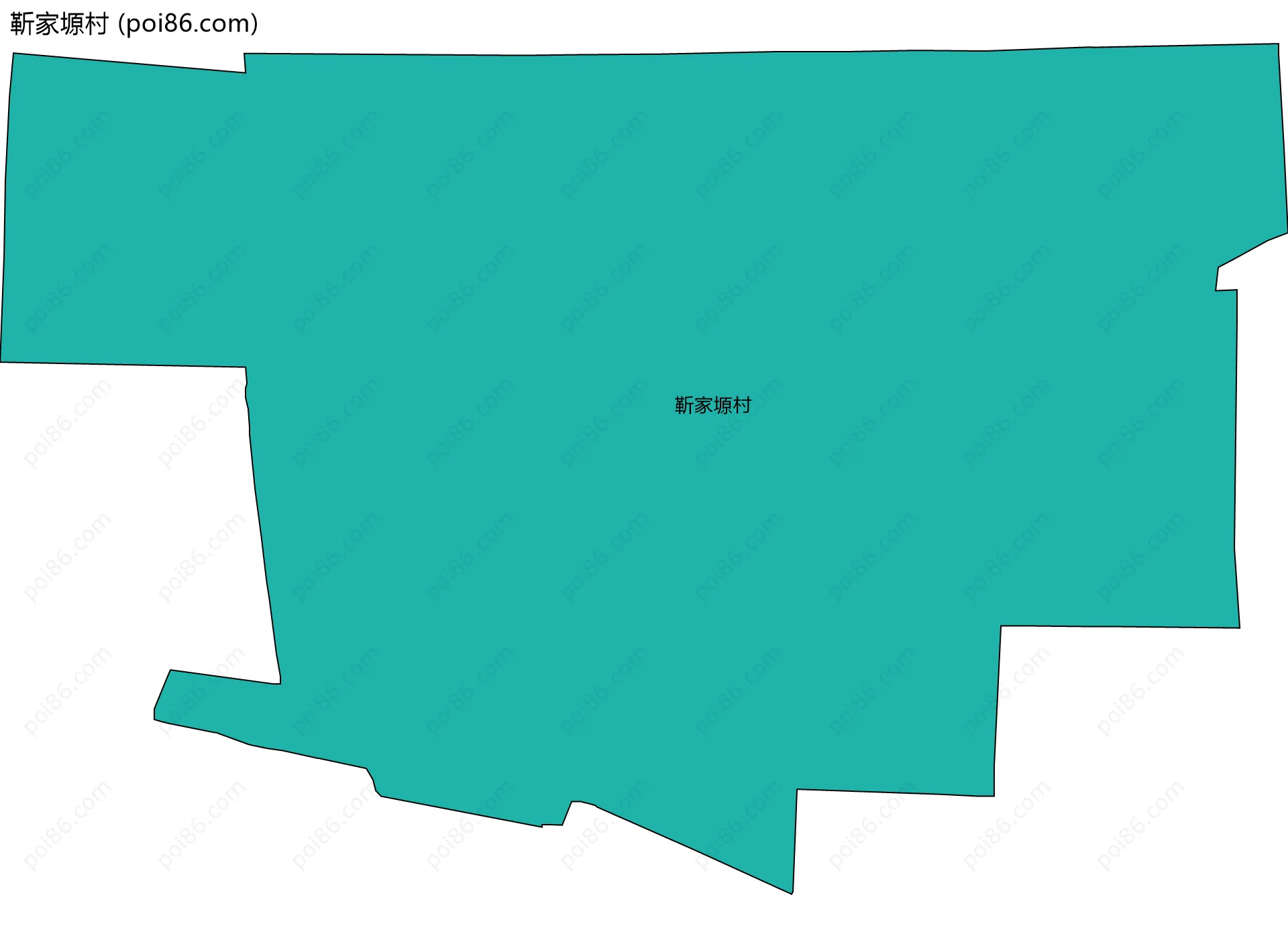 靳家塬村边界地图